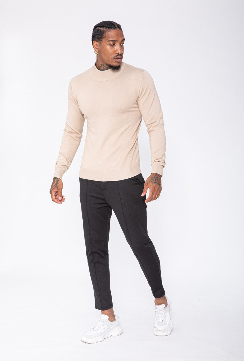 Frilivin - Black high neck jumper