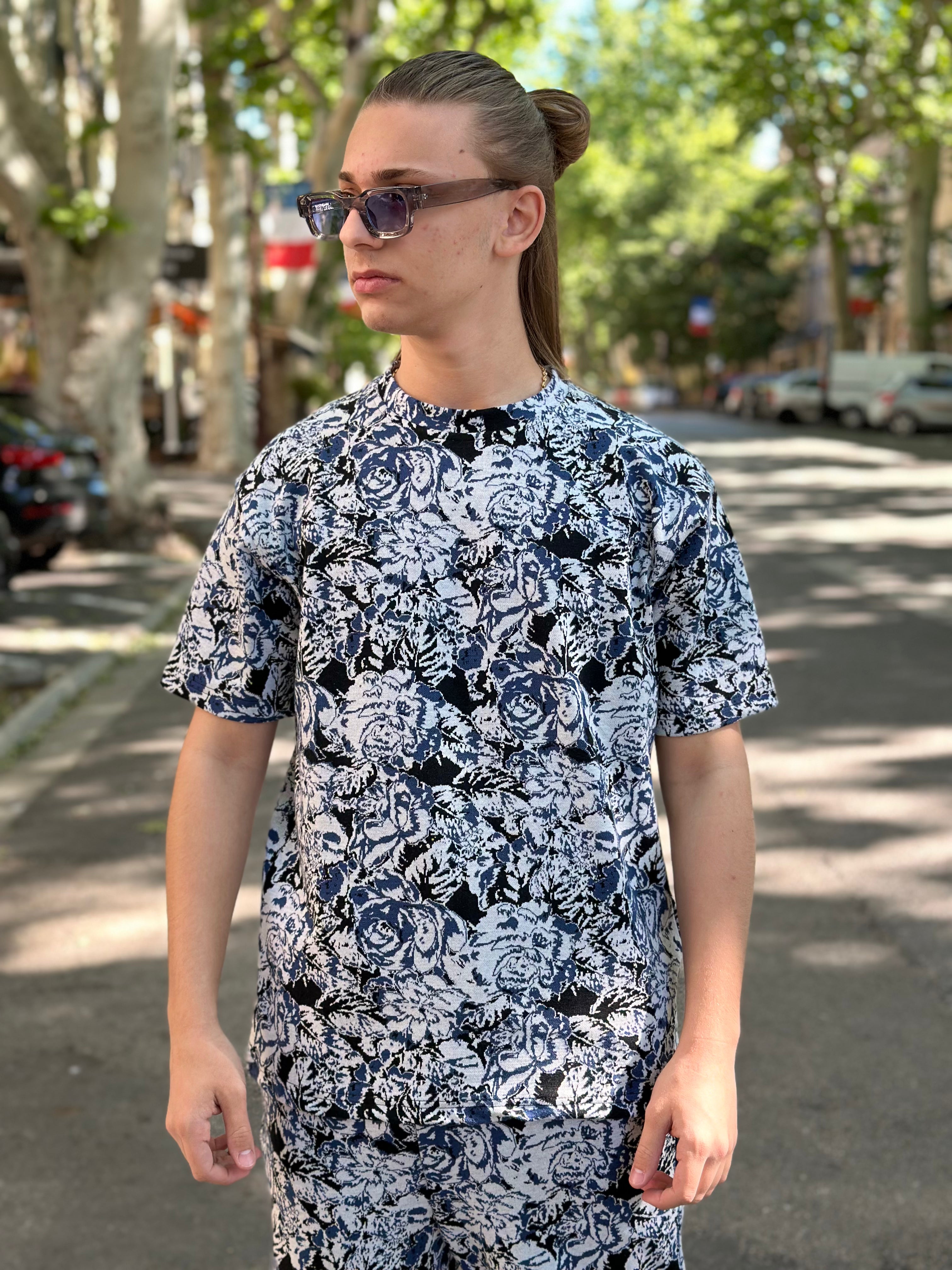 Ensemble Fleuri Navy Blue