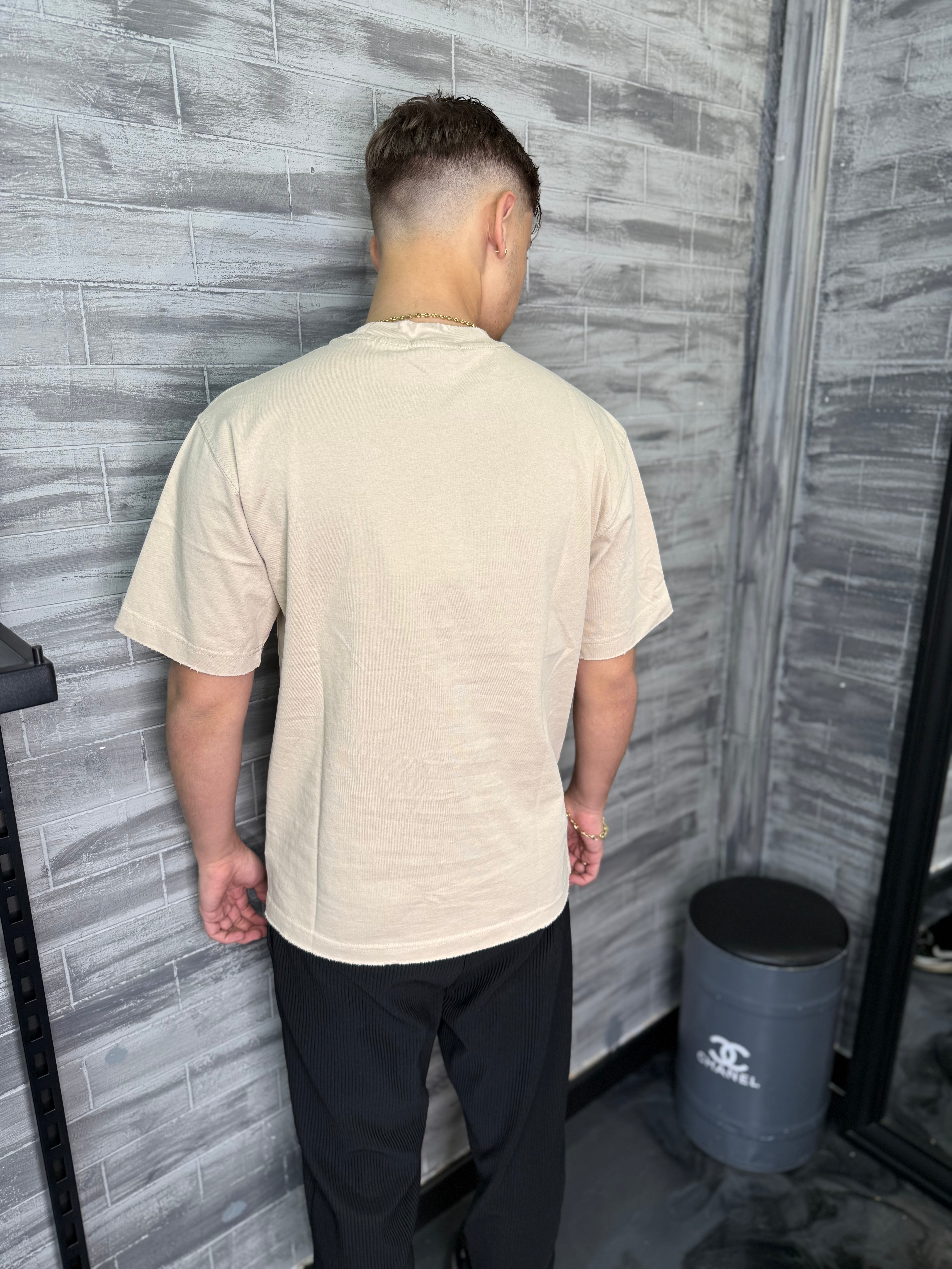 T-shirt basic beige