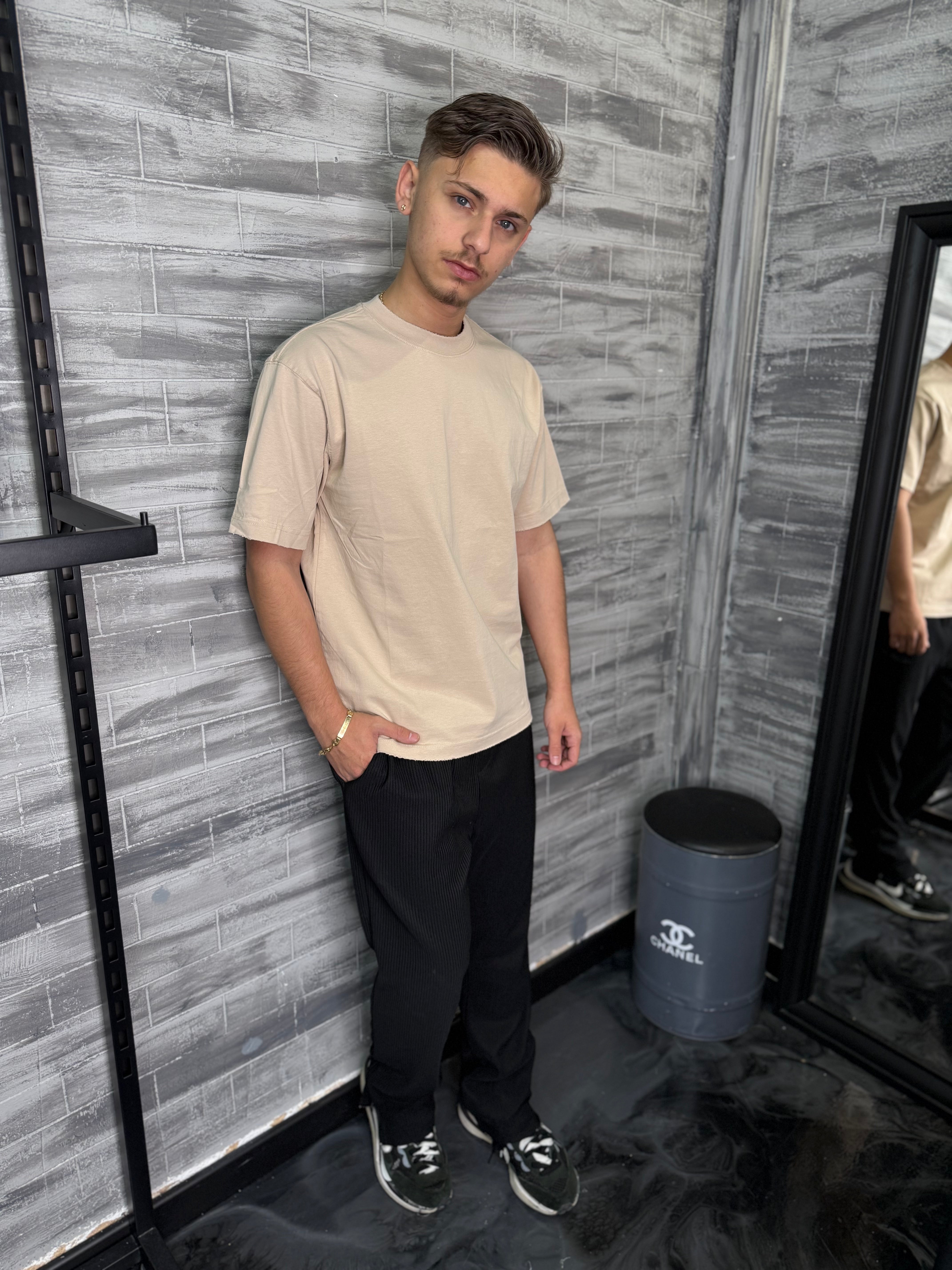 T-shirt basic beige