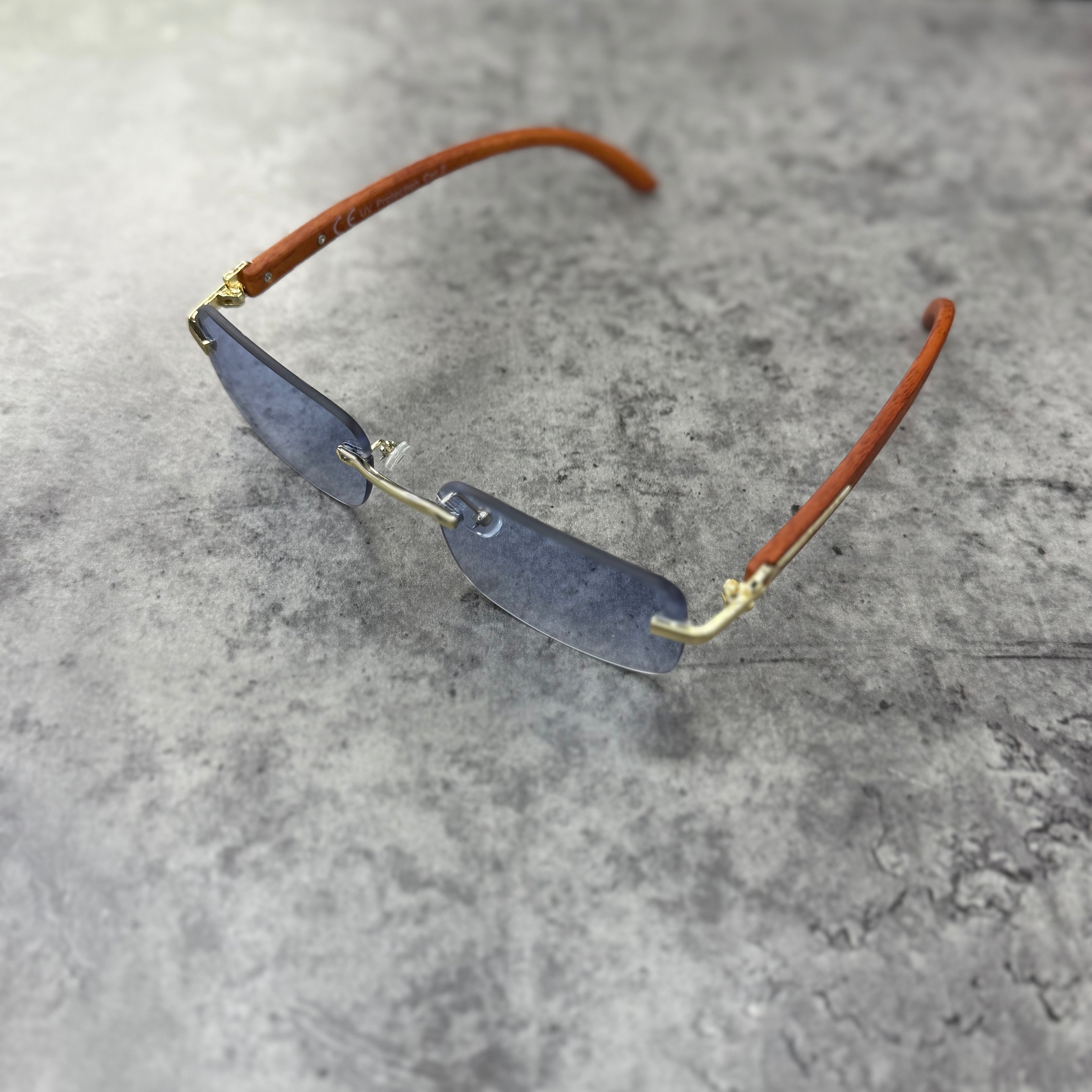 Lunette - Ninho Bleu - branche Marron