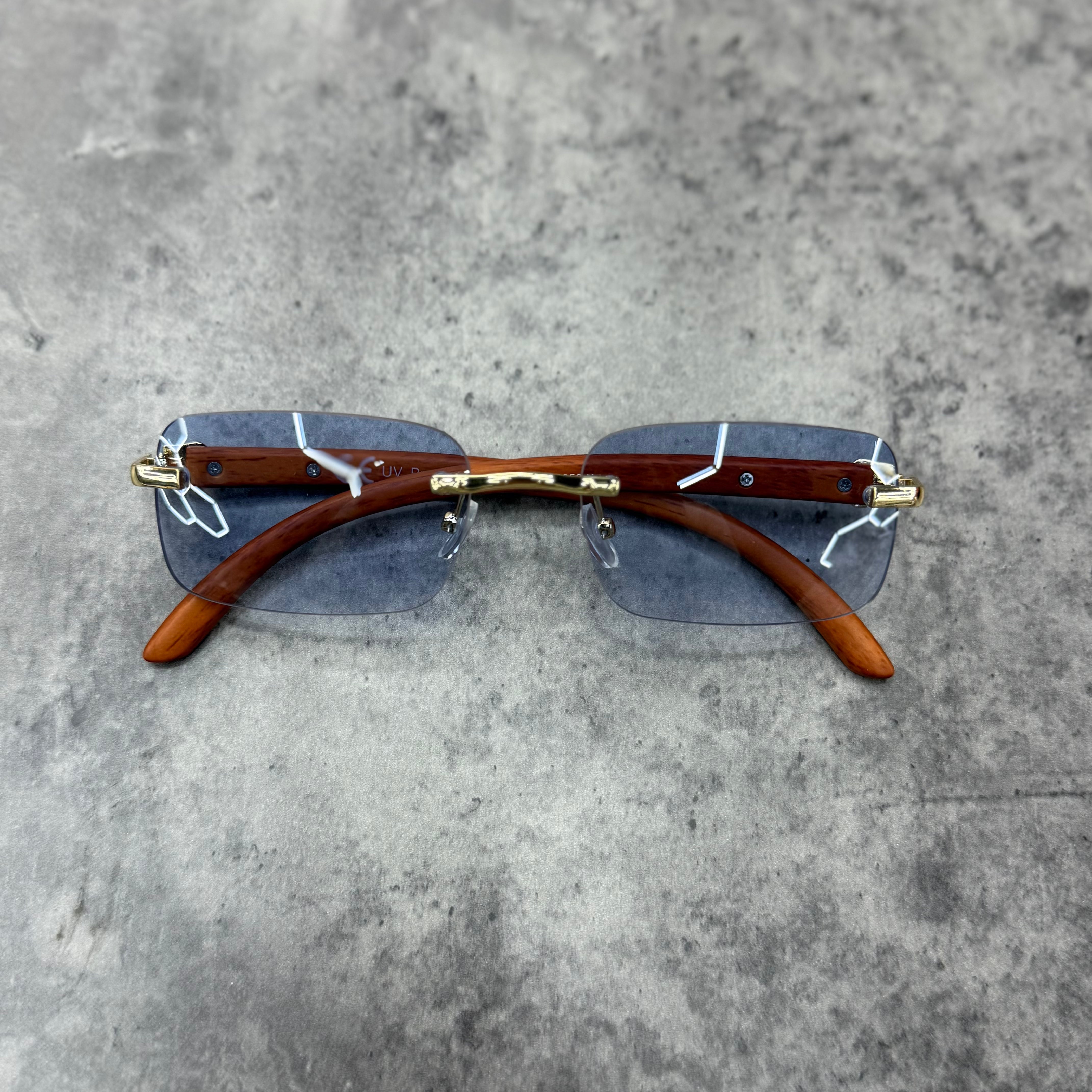 Lunette - Ninho Bleu - branche Marron