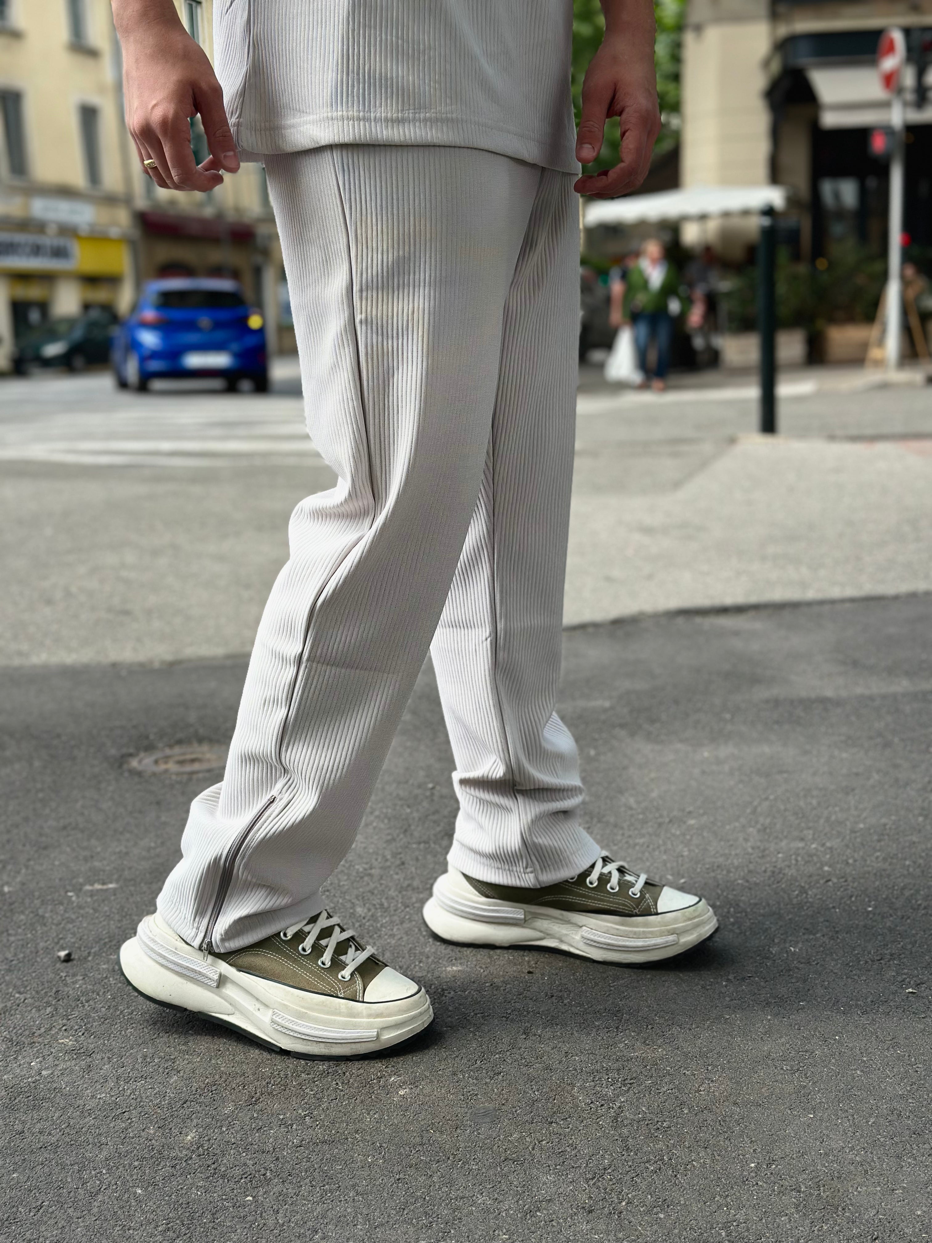 Paolo sky blue polo + pants set