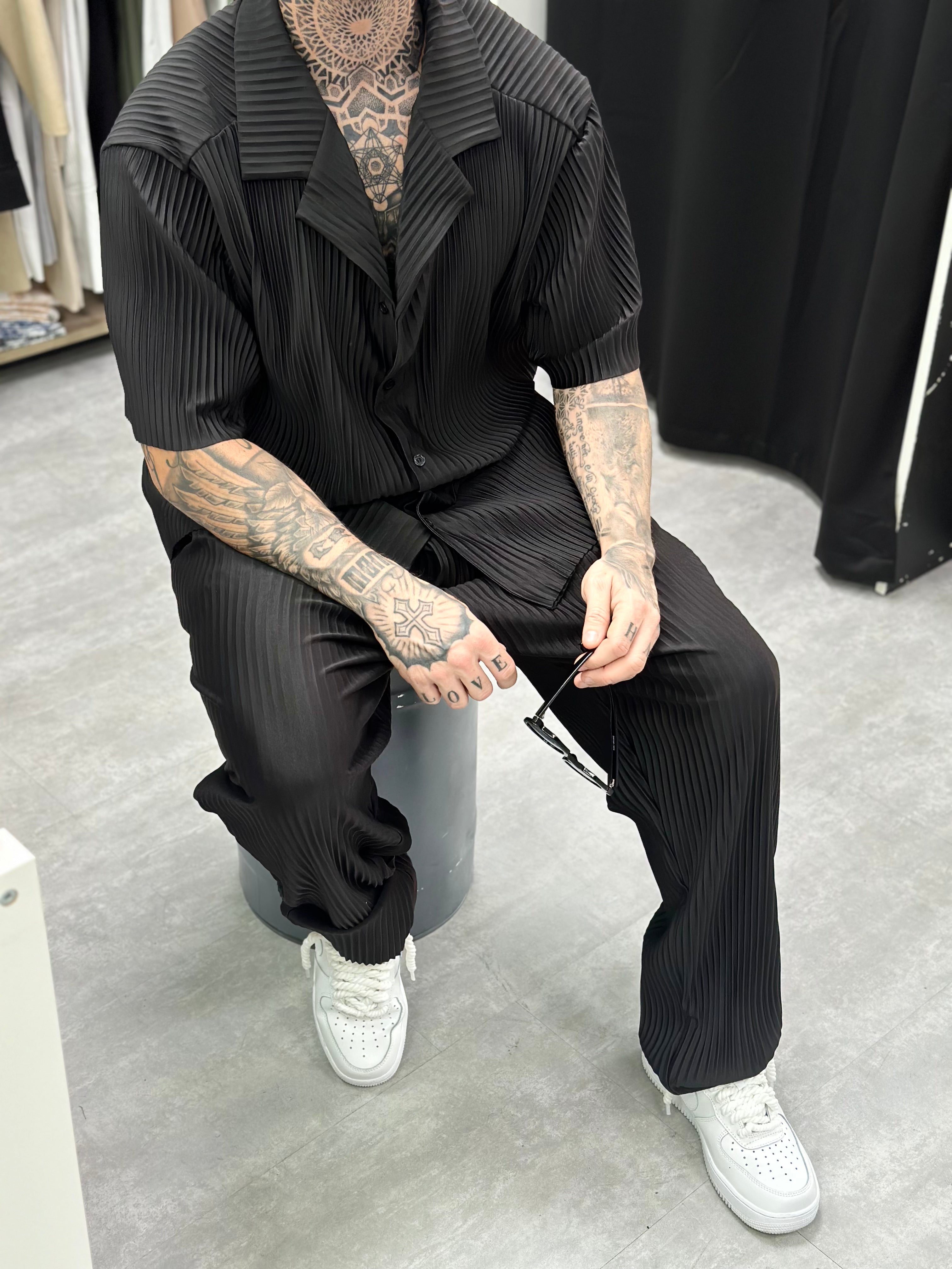 Ensemble Pablo Chemise pantalon Oversize Noir