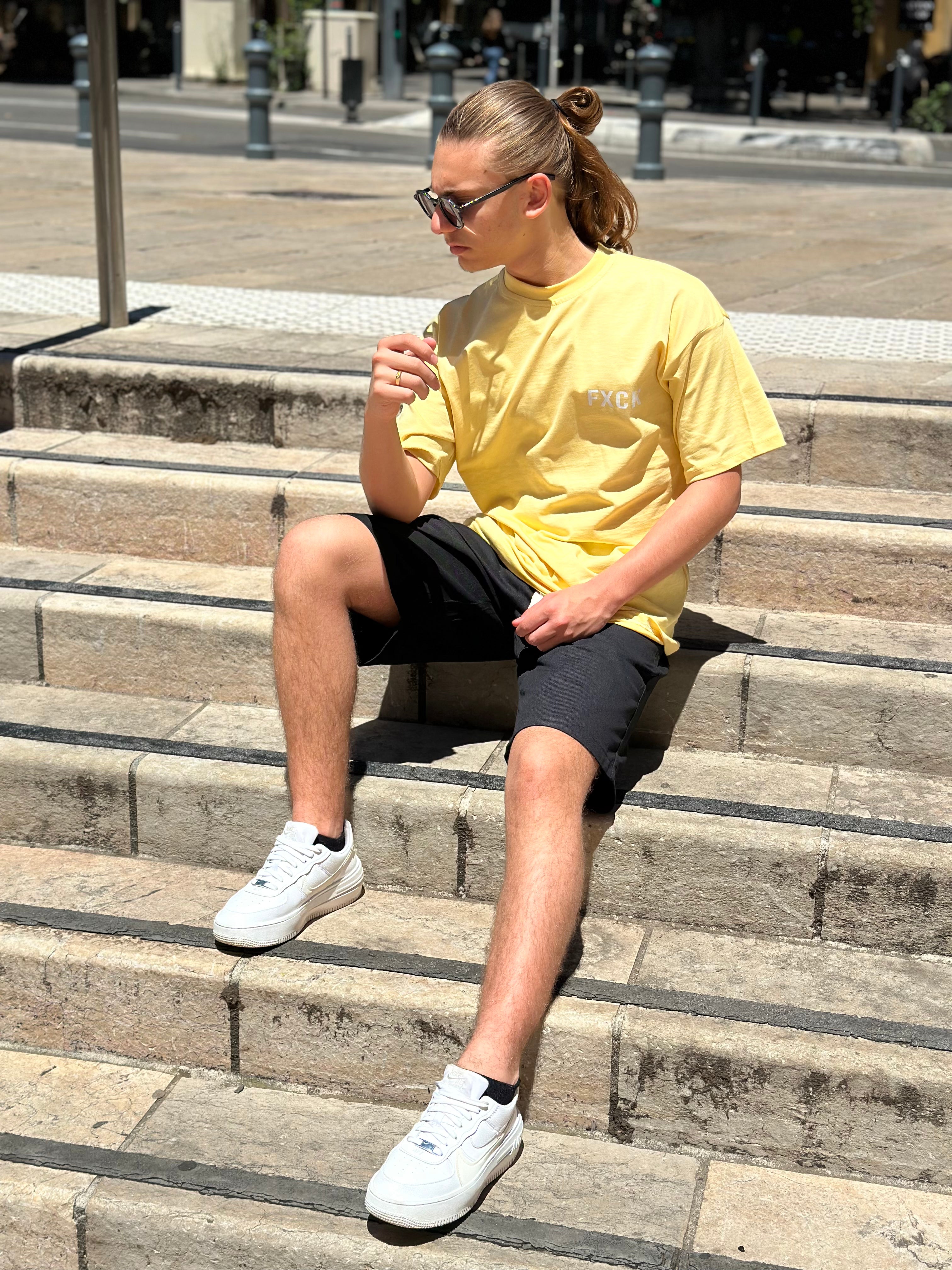Aarhon - Beige t shirt Fuck the brands