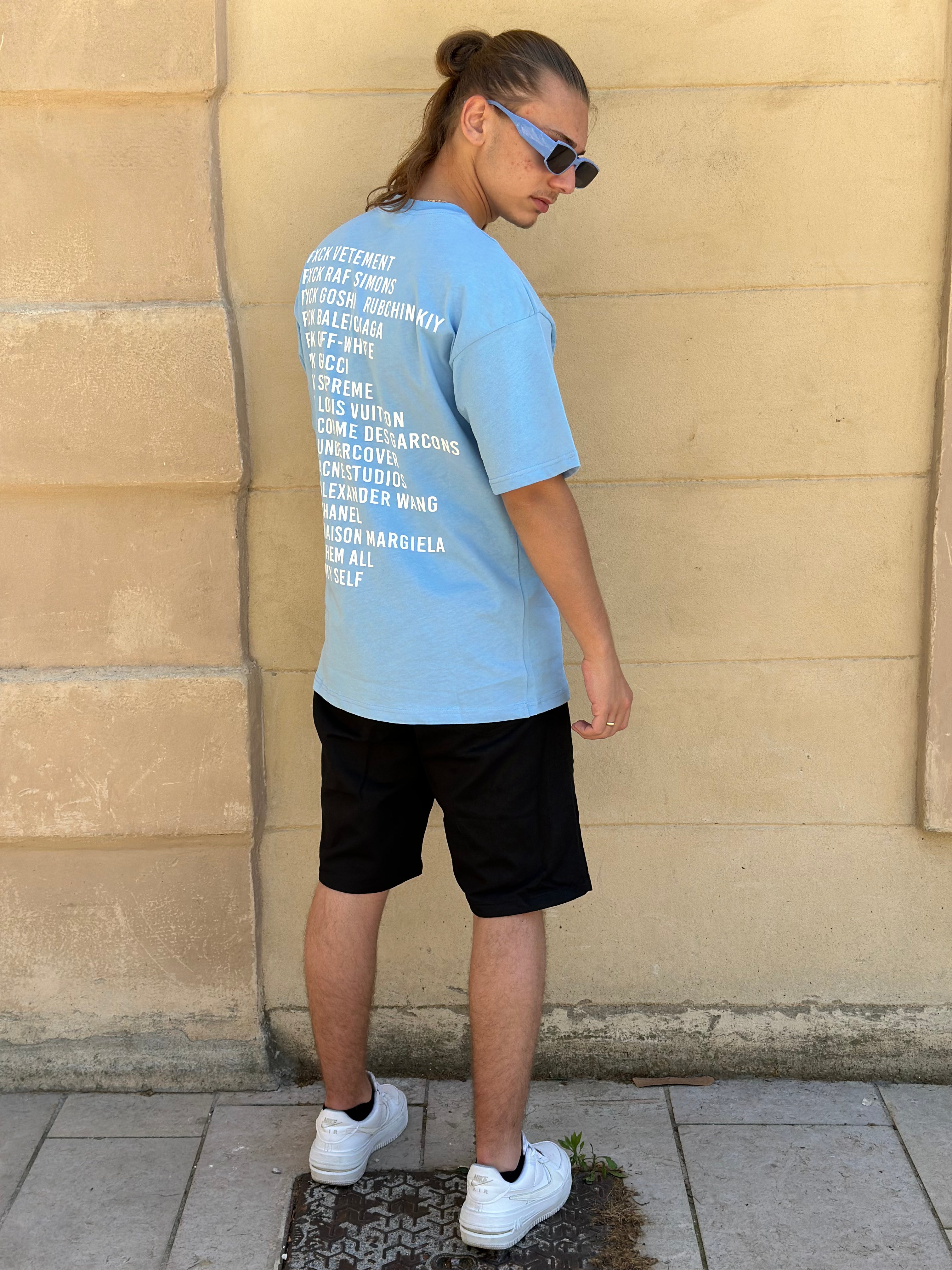 Aarhon - Beige t shirt Fuck the brands