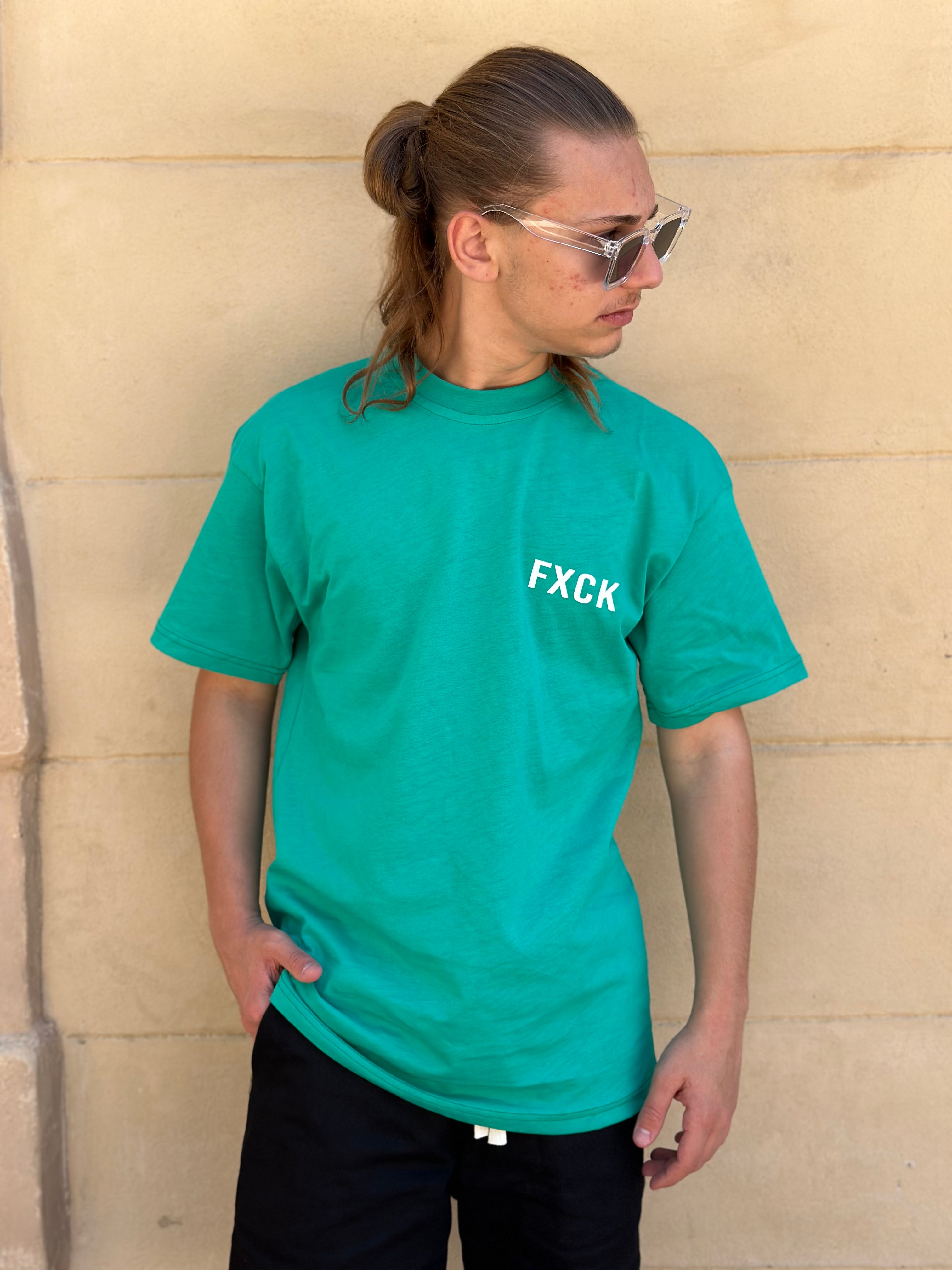 T-shirt Vert Fuck les marques