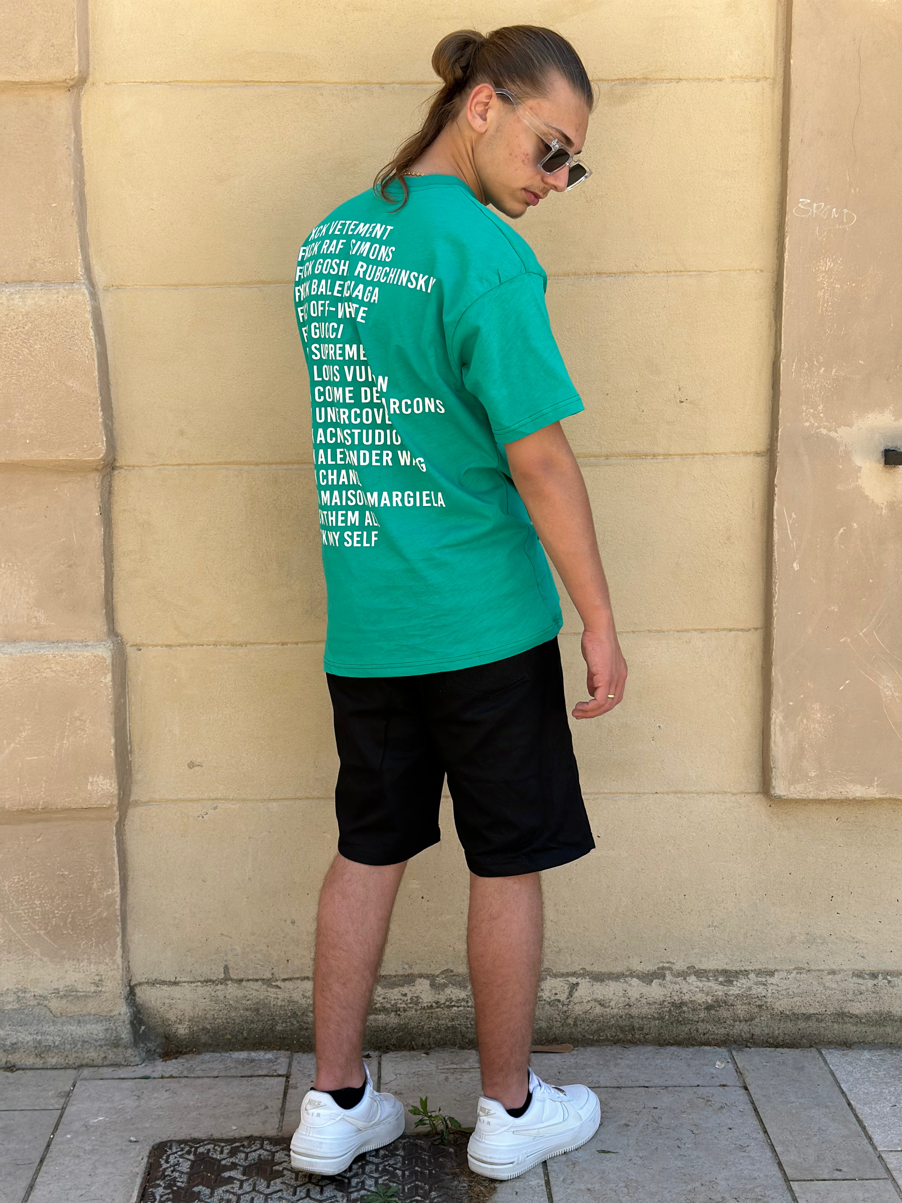 Aarhon - Beige t shirt Fuck the brands