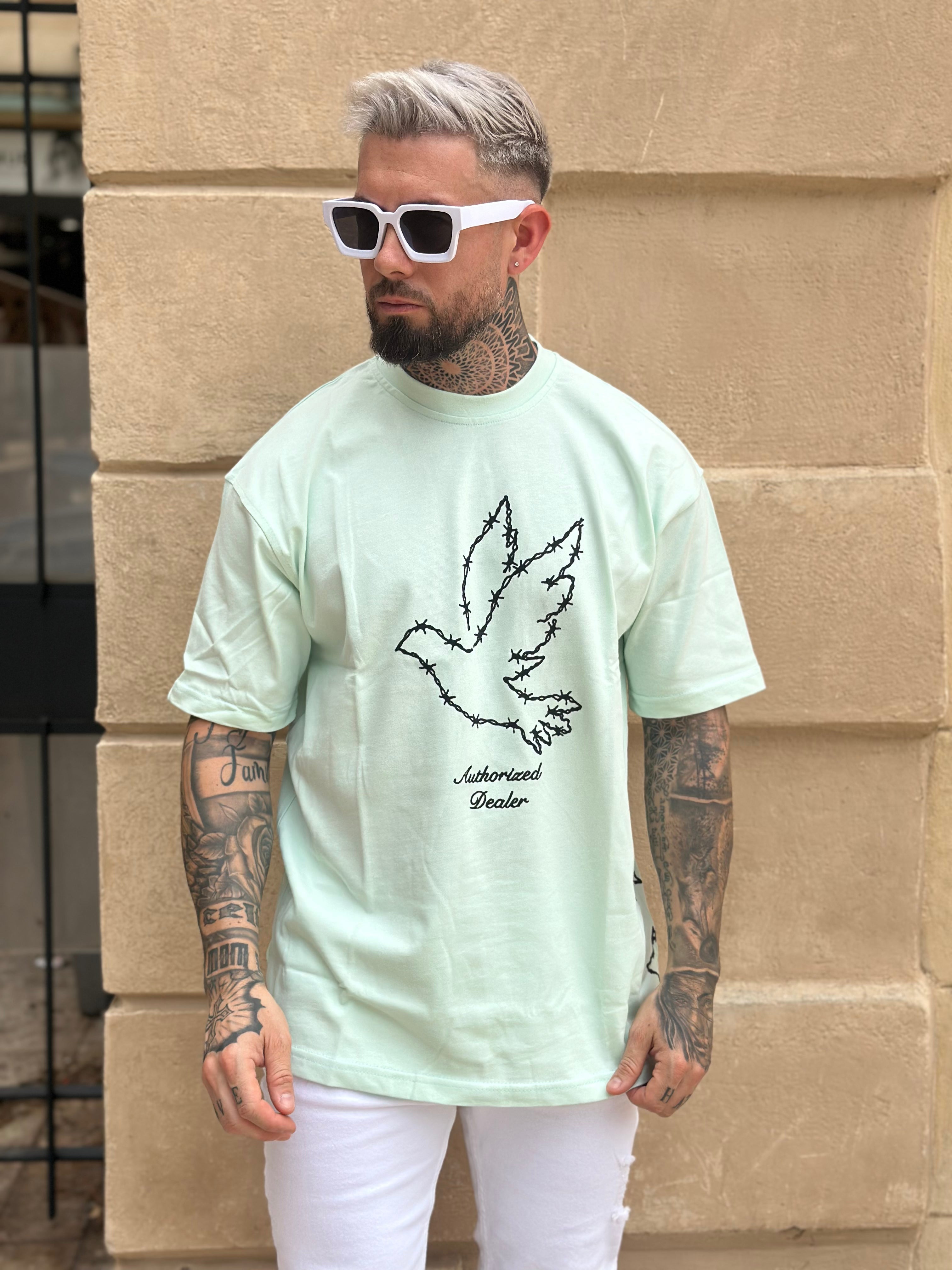 T-Shirt Colombe Argenté Mint