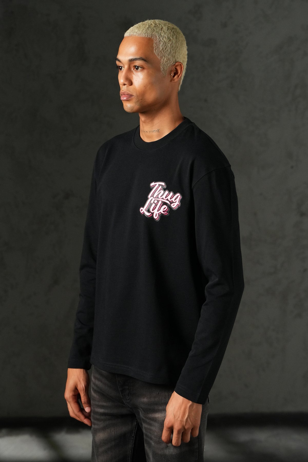 T-Shirt manche longue Thug noir