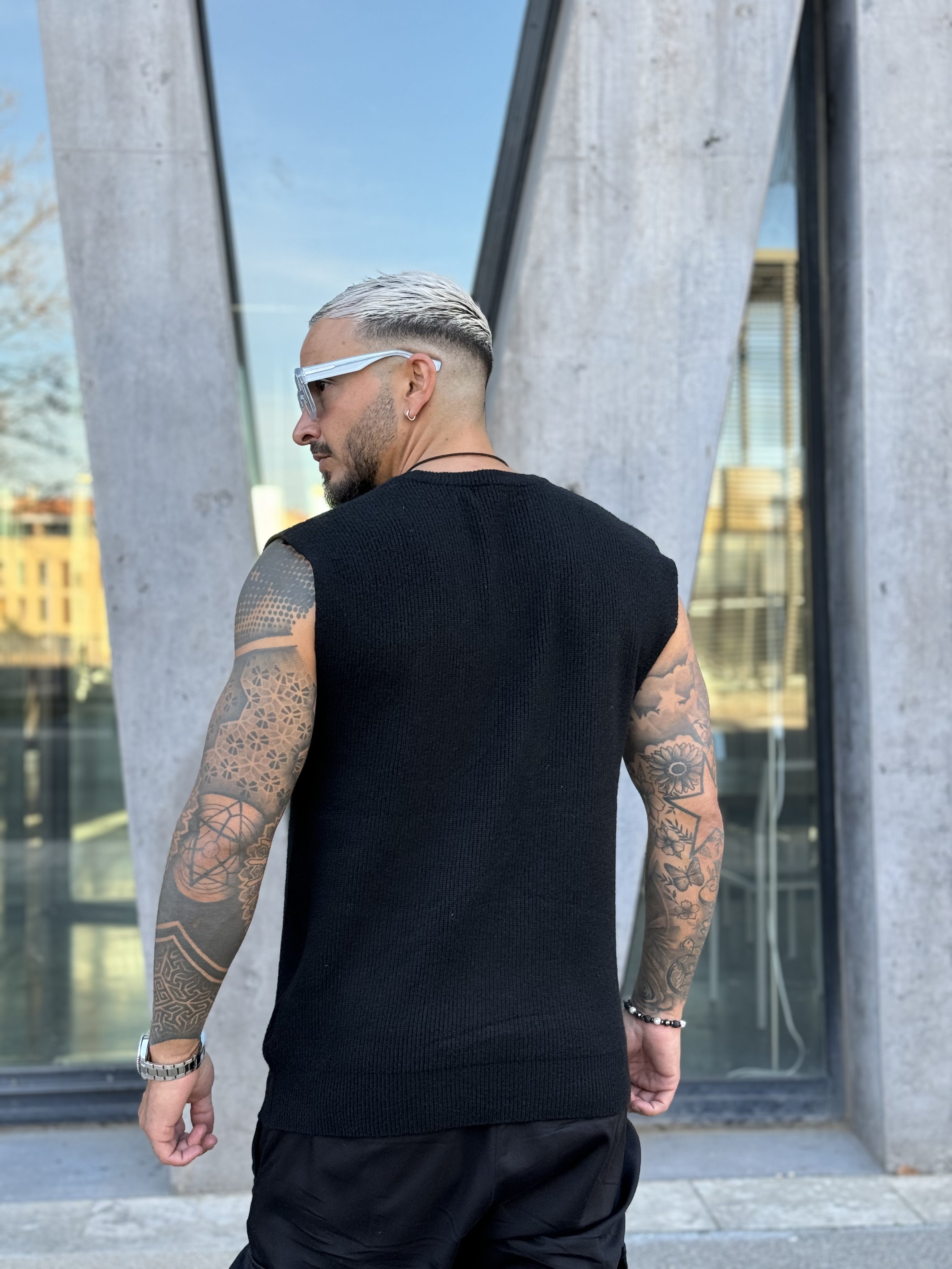 Pull Débardeur noir