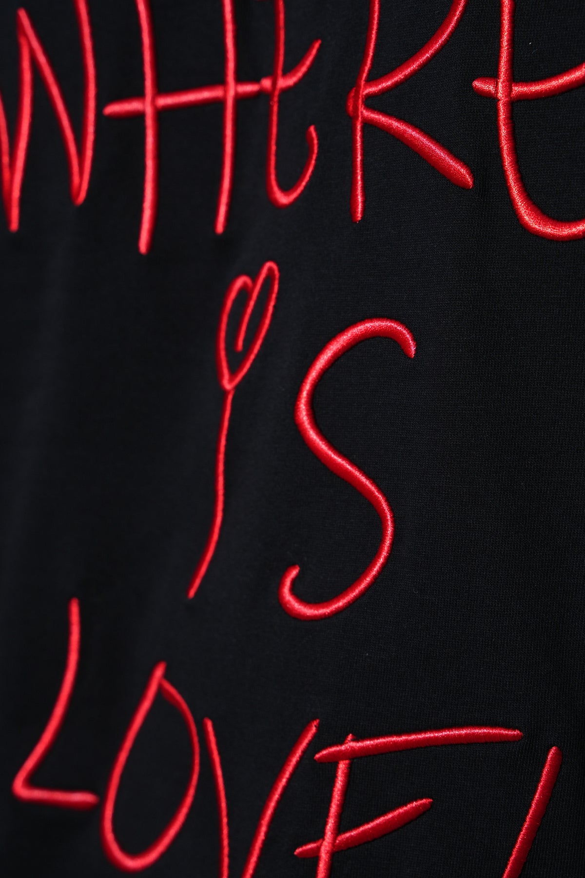 T-Shirt manche longue Where is Love noir