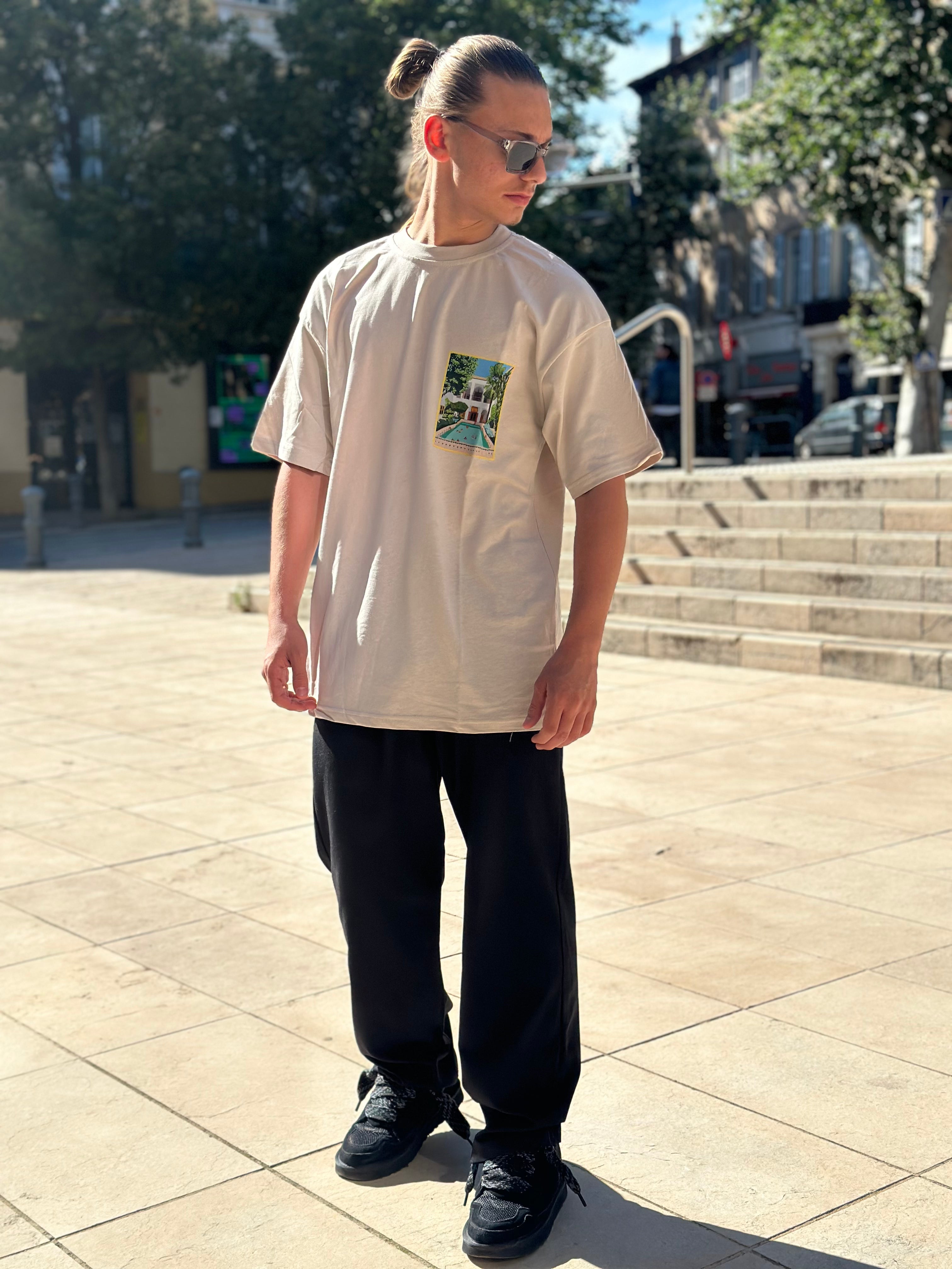 Aarhon - Beige t shirt Fuck the brands