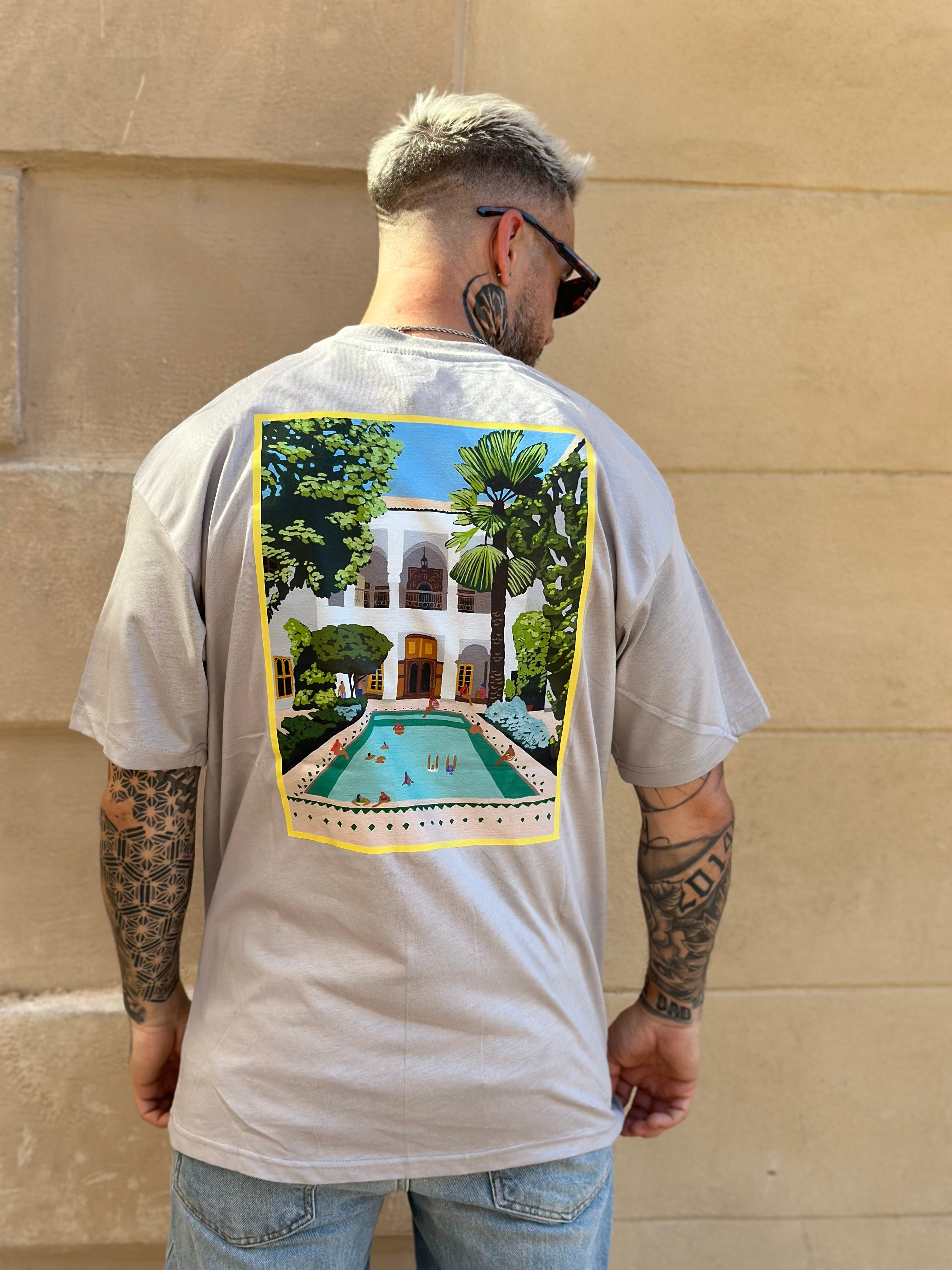 T-shirt Gris Tableau