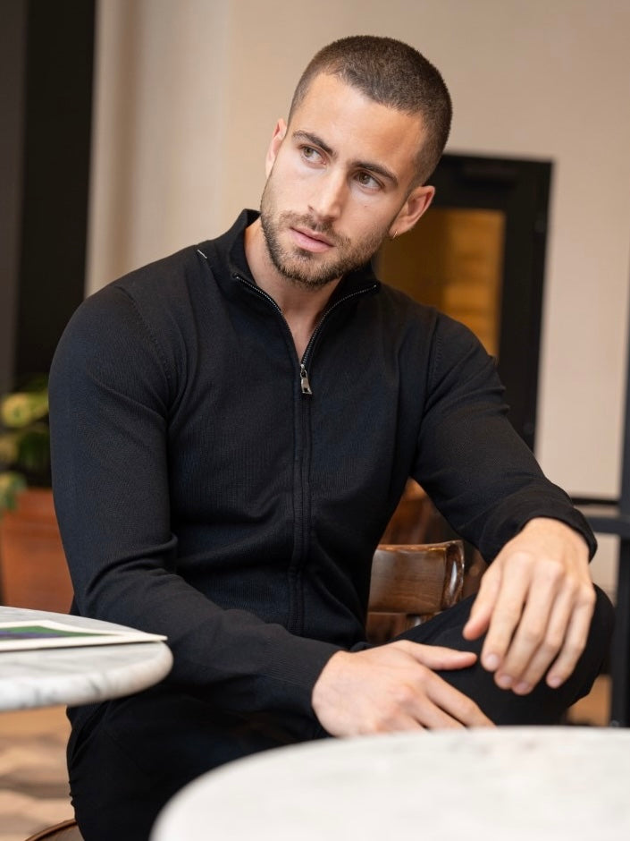 Veste Gilet zip noir