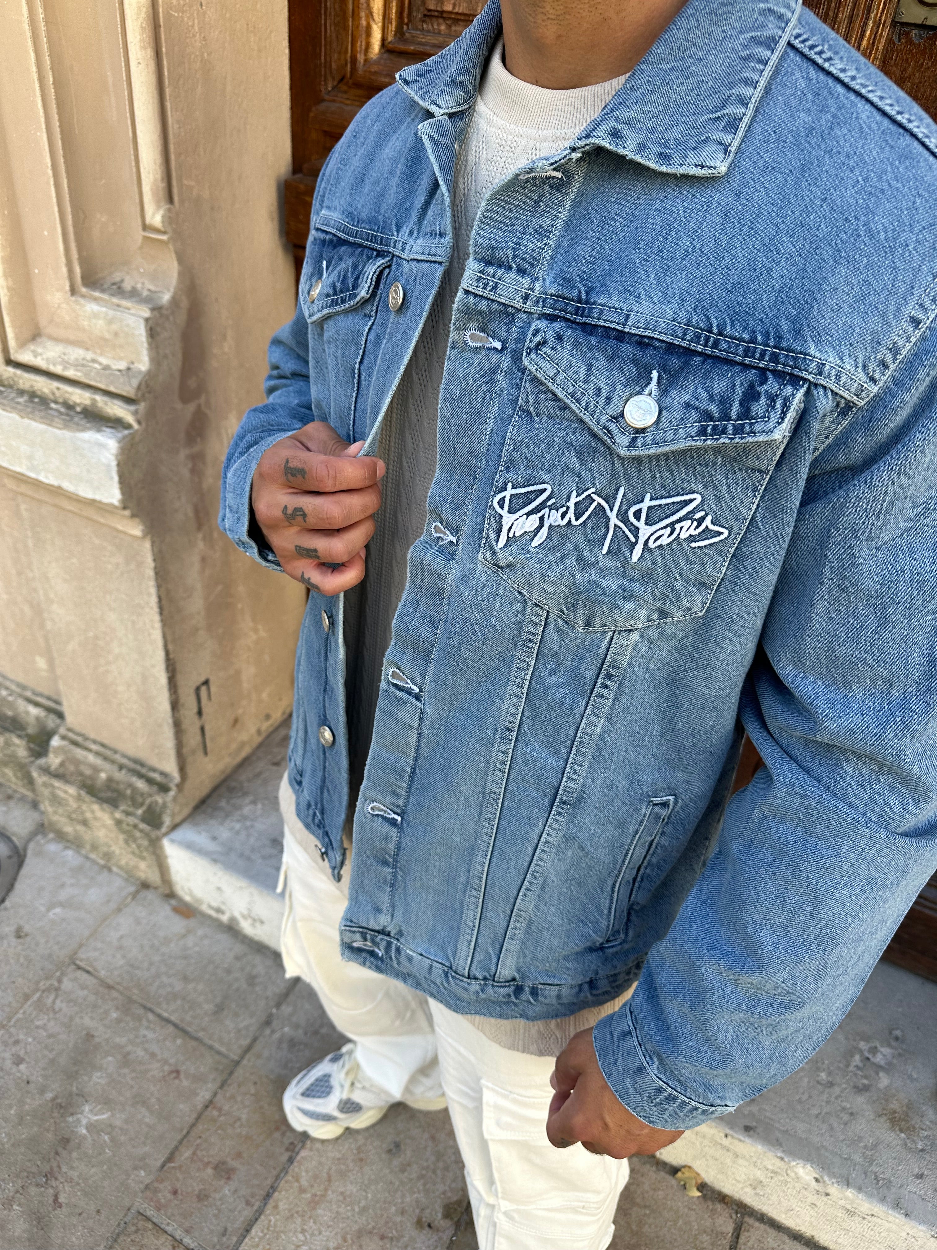 Project X Paris - Veste en jean Basic denim bleu - Stayin