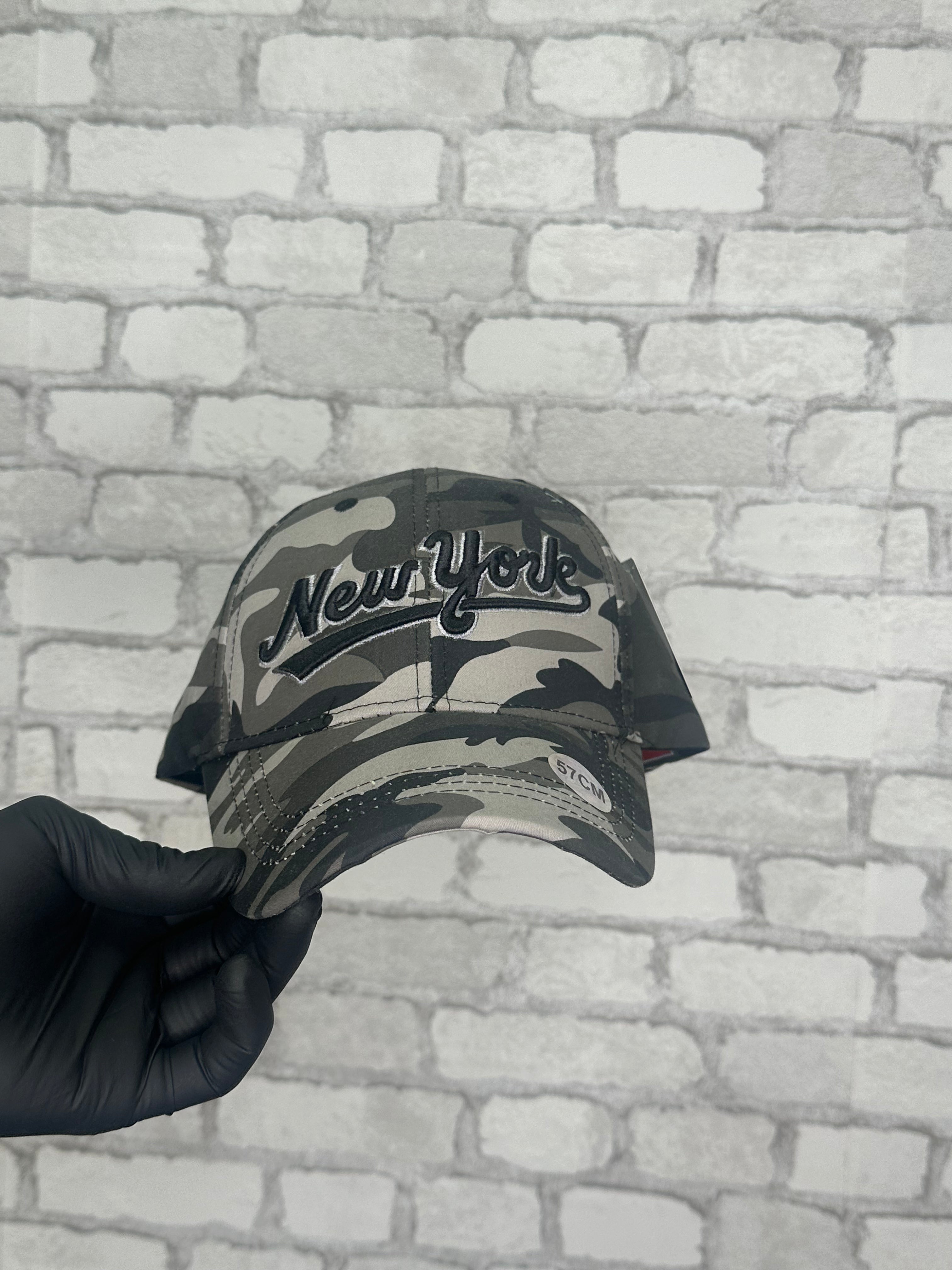 Casquette New York camo gris