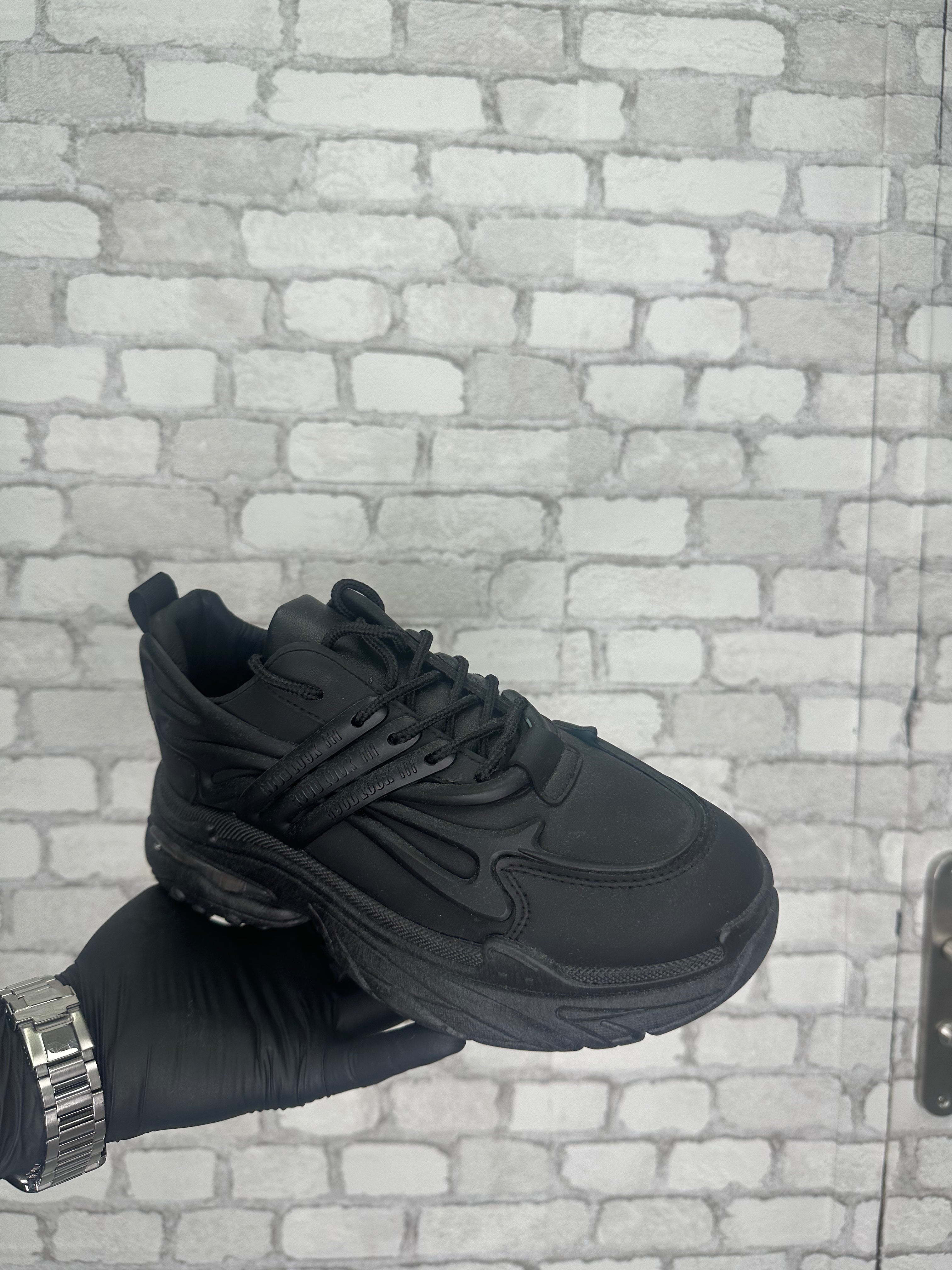 Black WICKER sneaker