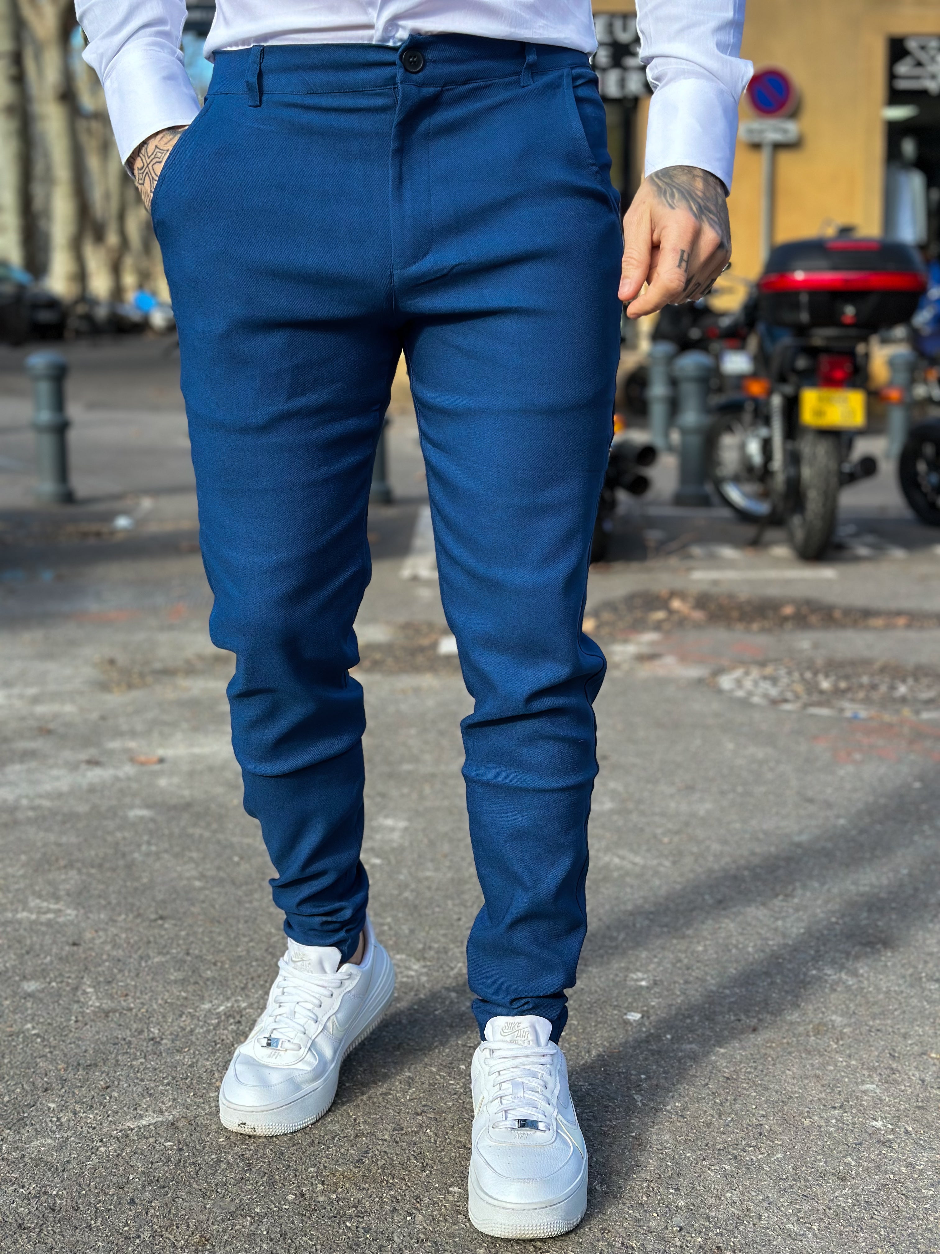 Frilivin - Pantalon cosy Bleu