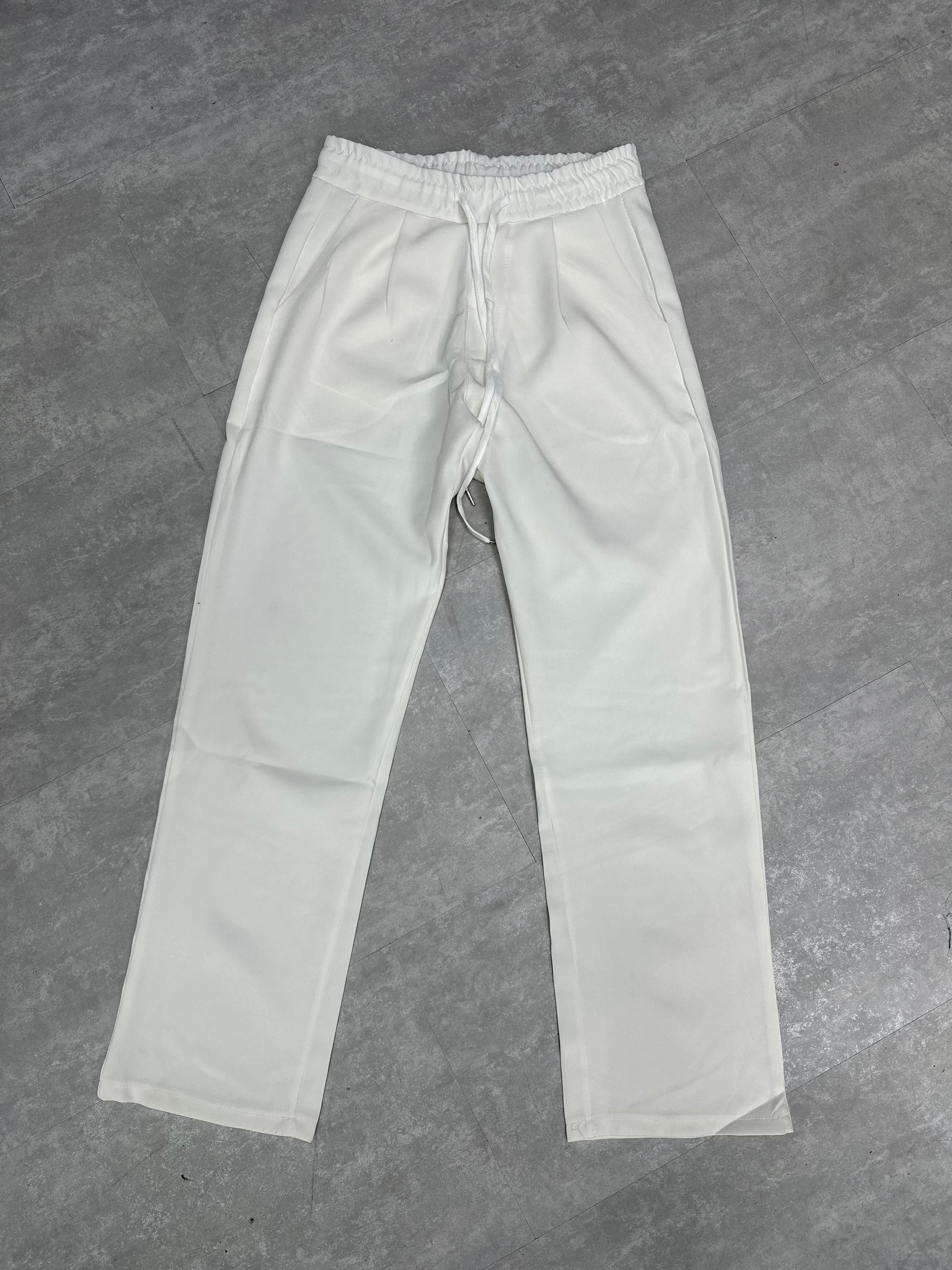 Frilivin - Pantalon Fluide Blanc