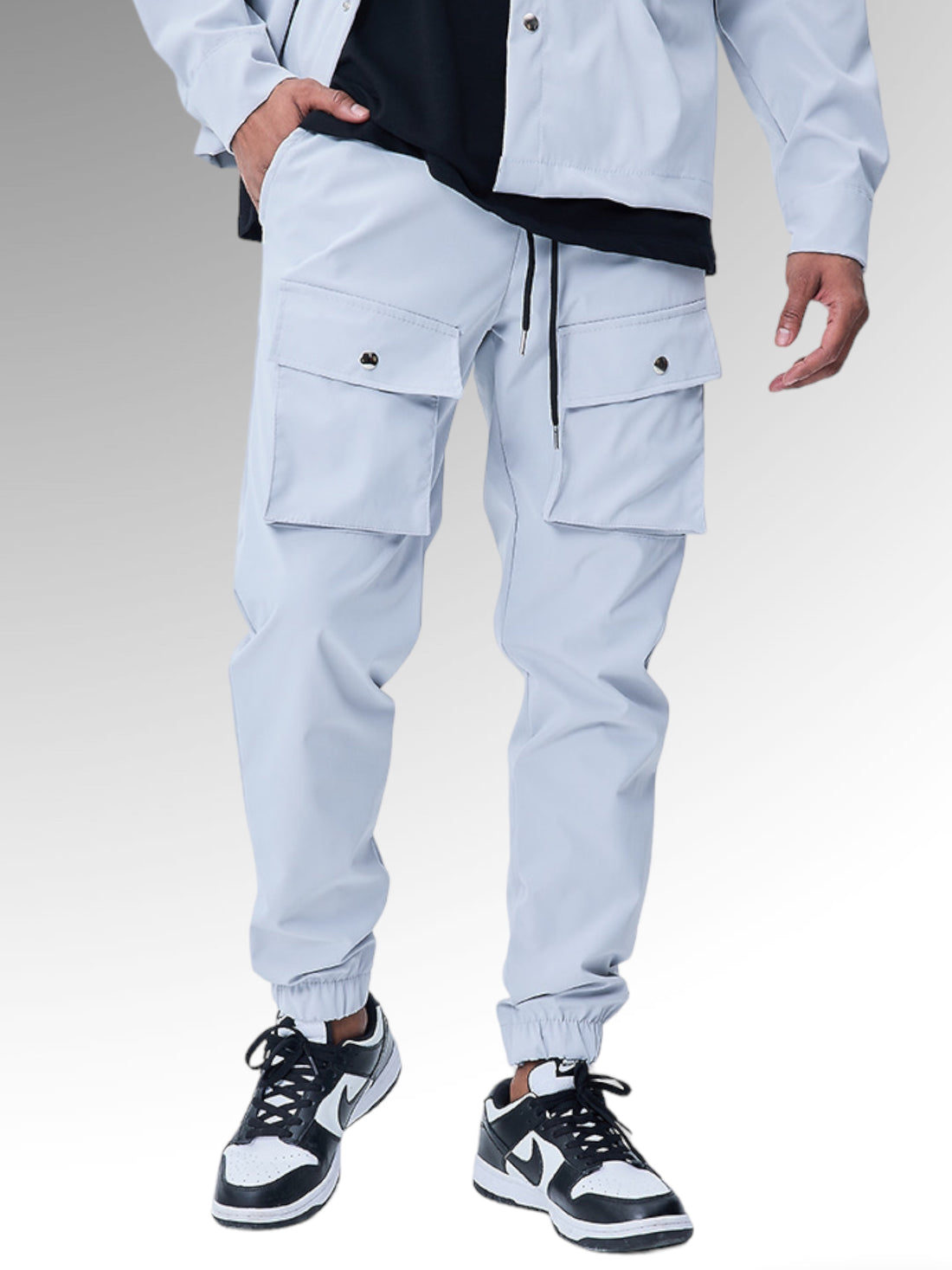 Frilivin - Pantalon Cargo gris #60061 - Stayin