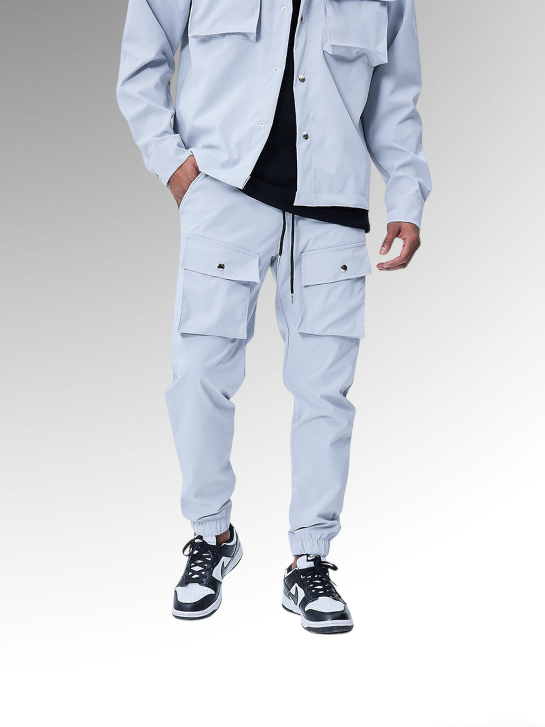Frilivin - Pantalon Cargo gris #60061 - Stayin