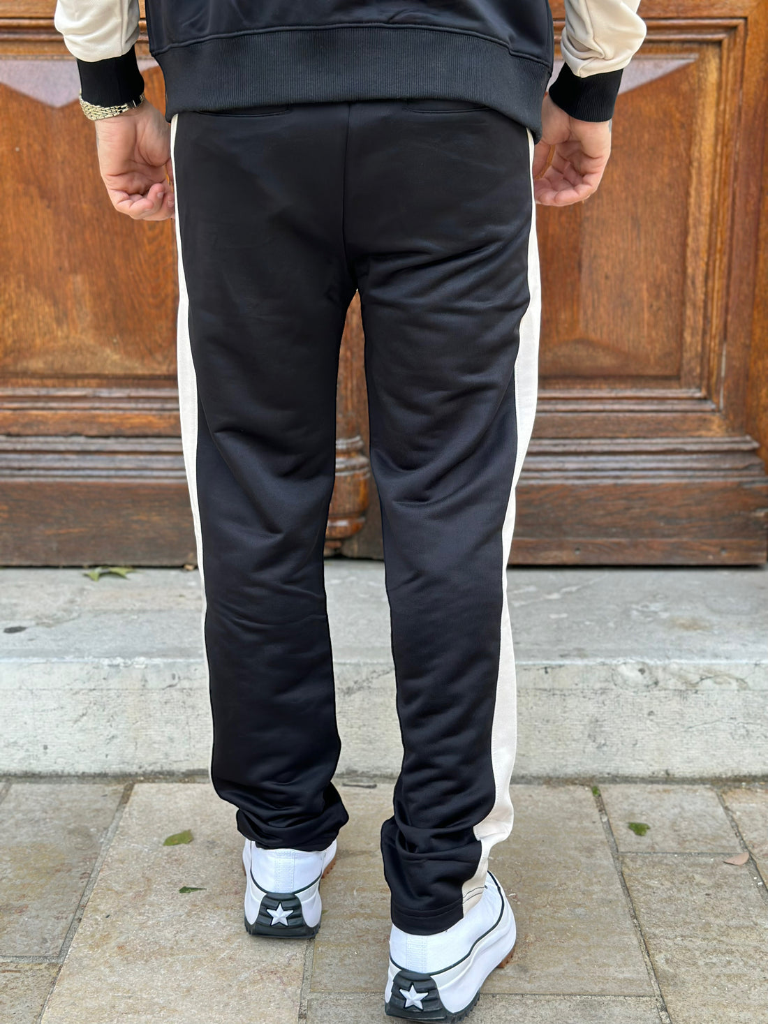 Project X Paris - Black Two-tone trousers with yoke 