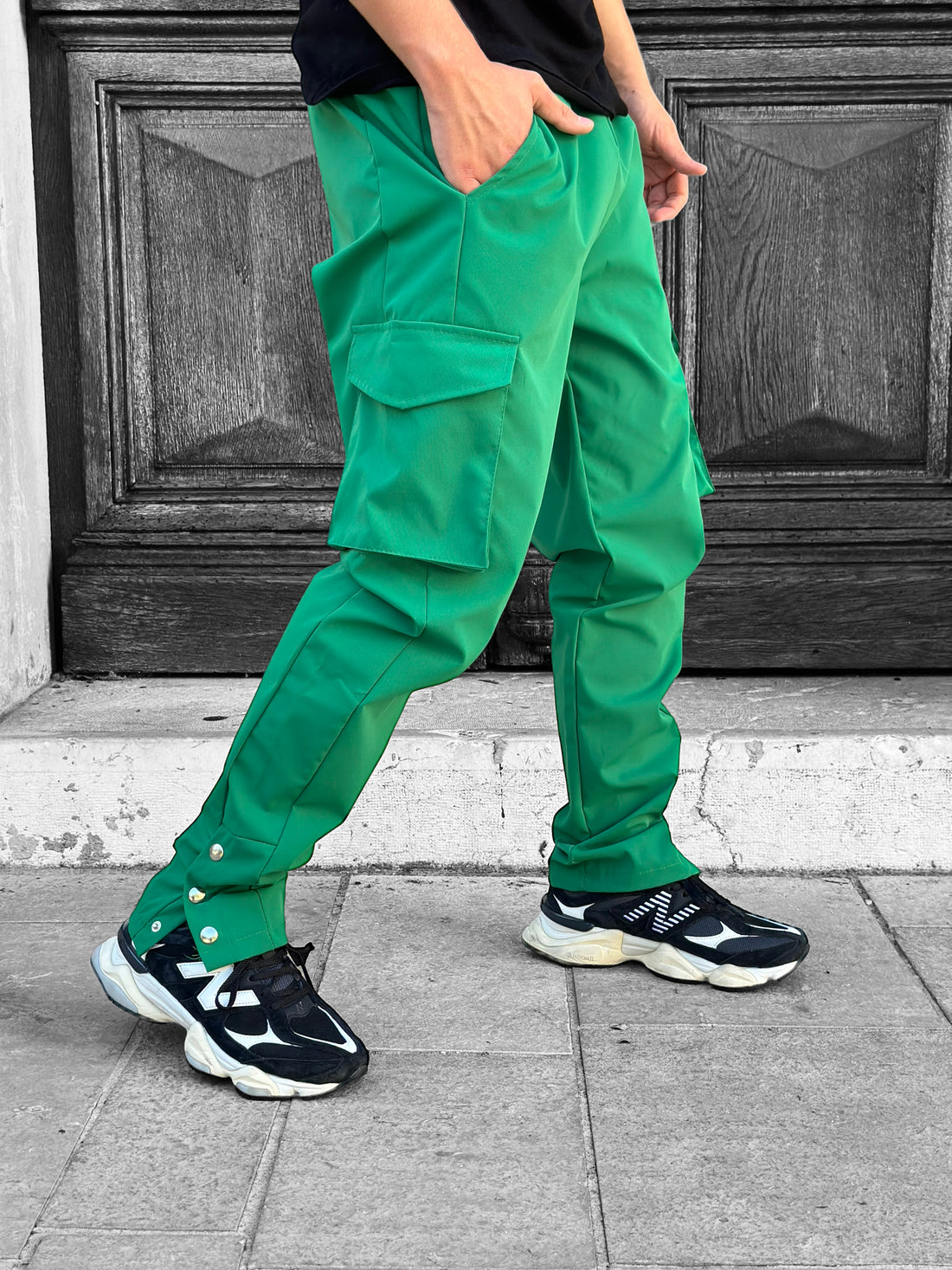 Cargo pants Atlanta 3 buttons green forest 