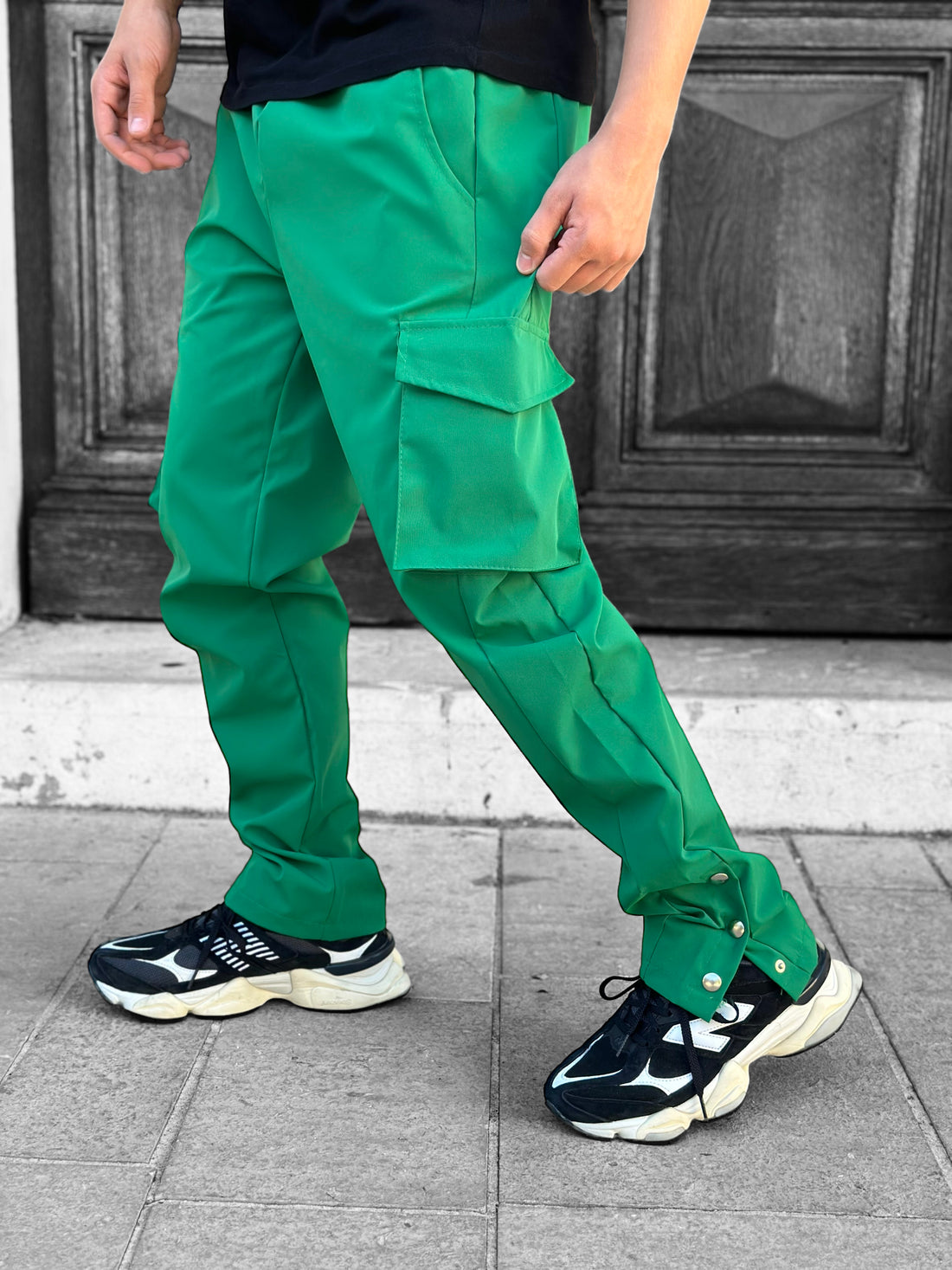 Cargo pants Atlanta 3 buttons green forest 