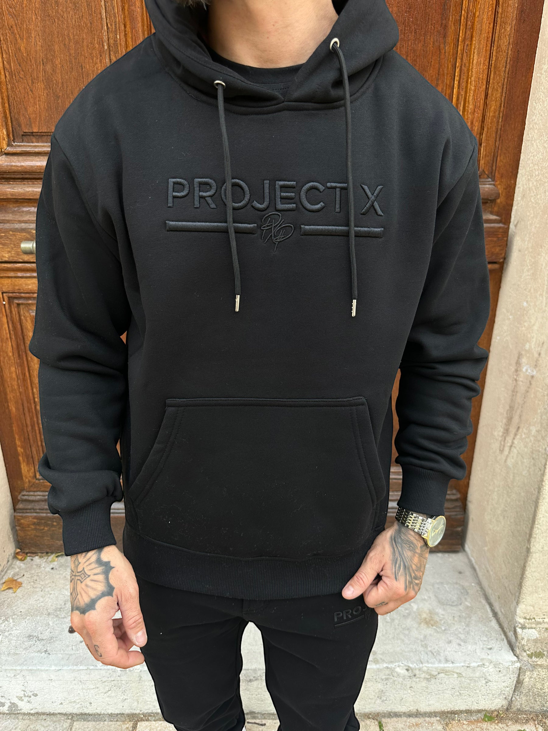Project X Paris Basic Black Hoodie 