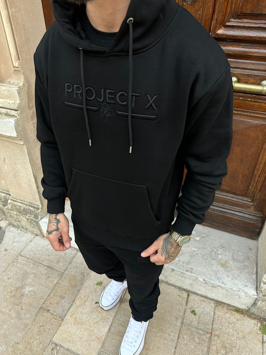 Project X Paris Basic Black Hoodie 