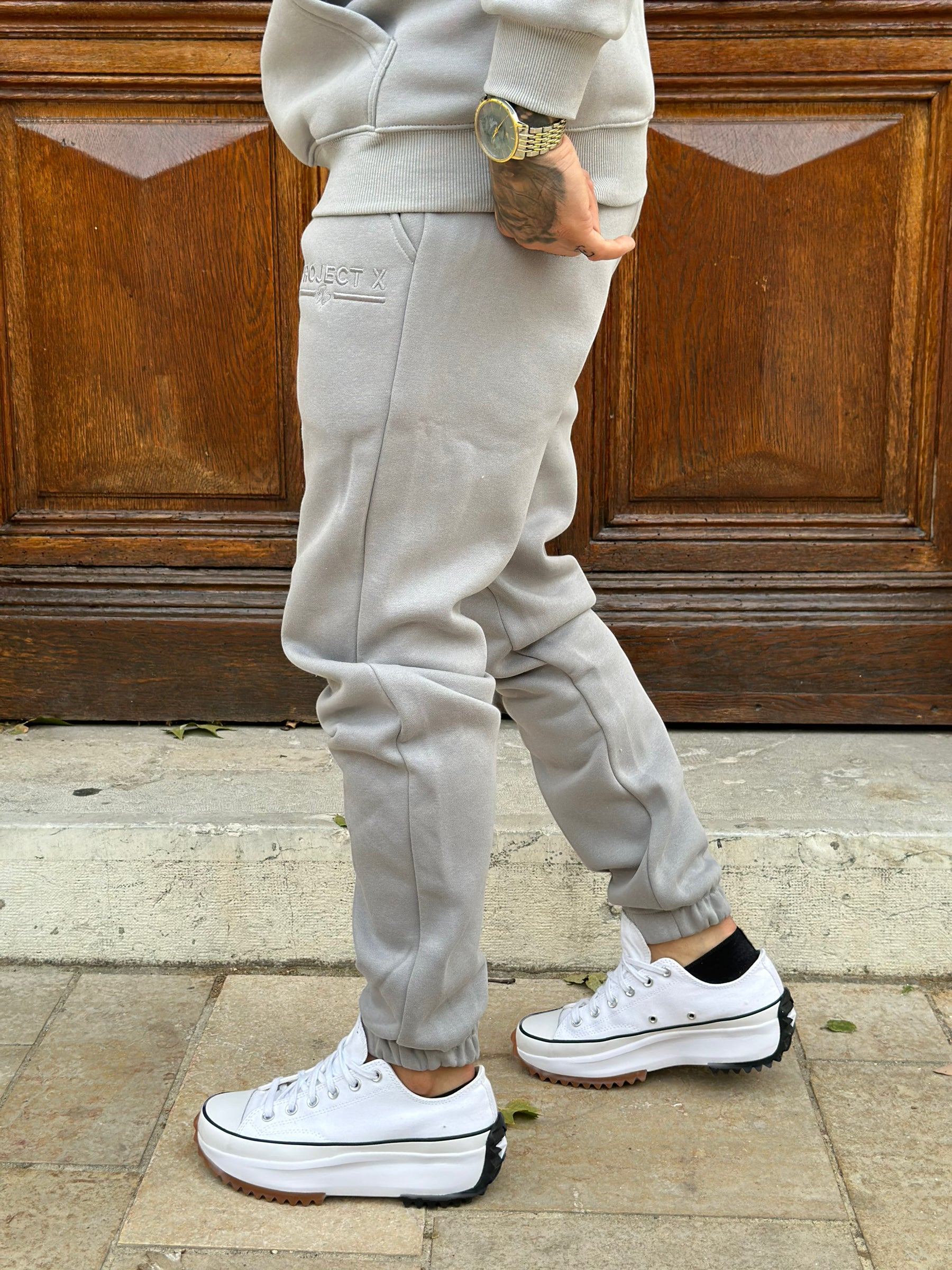 Project X Paris - Pantalon jogging basique gris