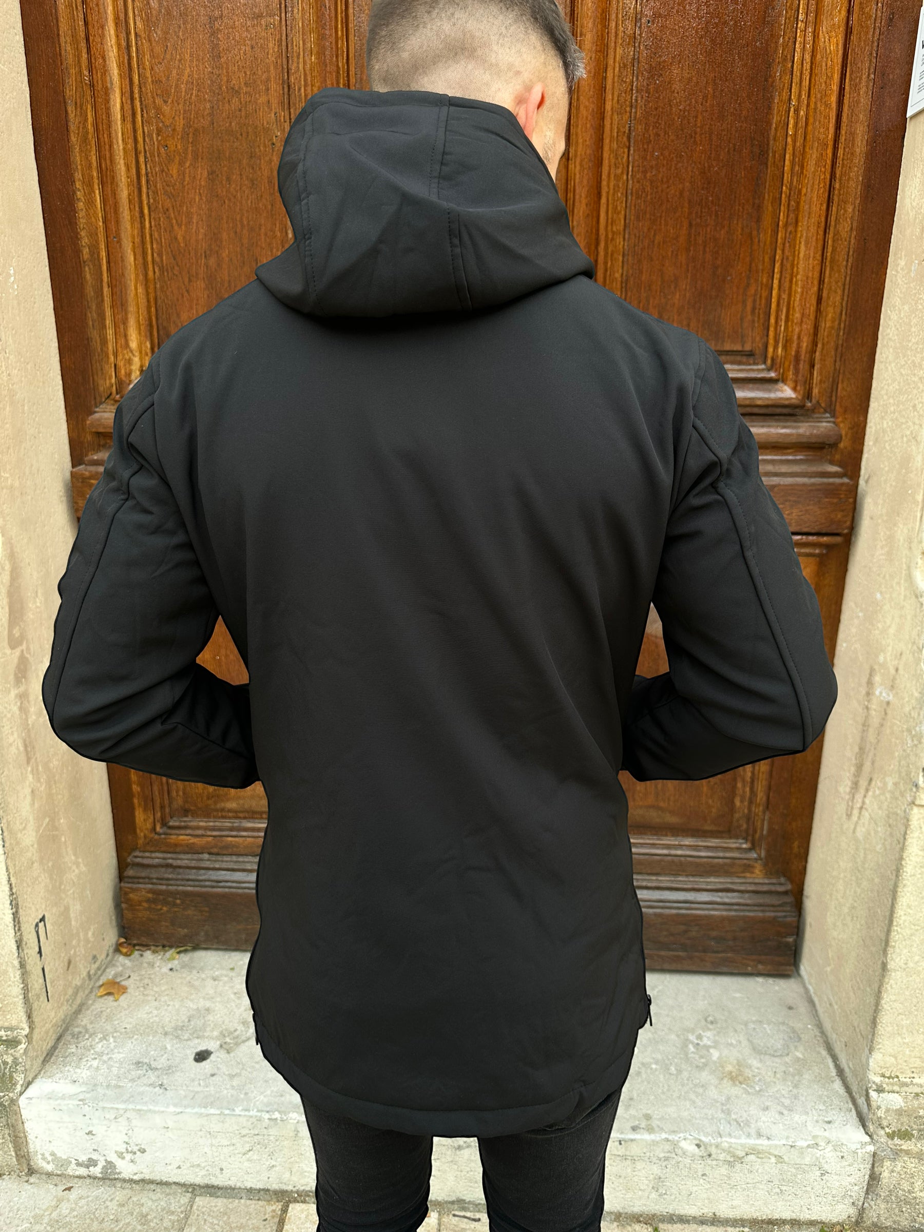 Long black jacket