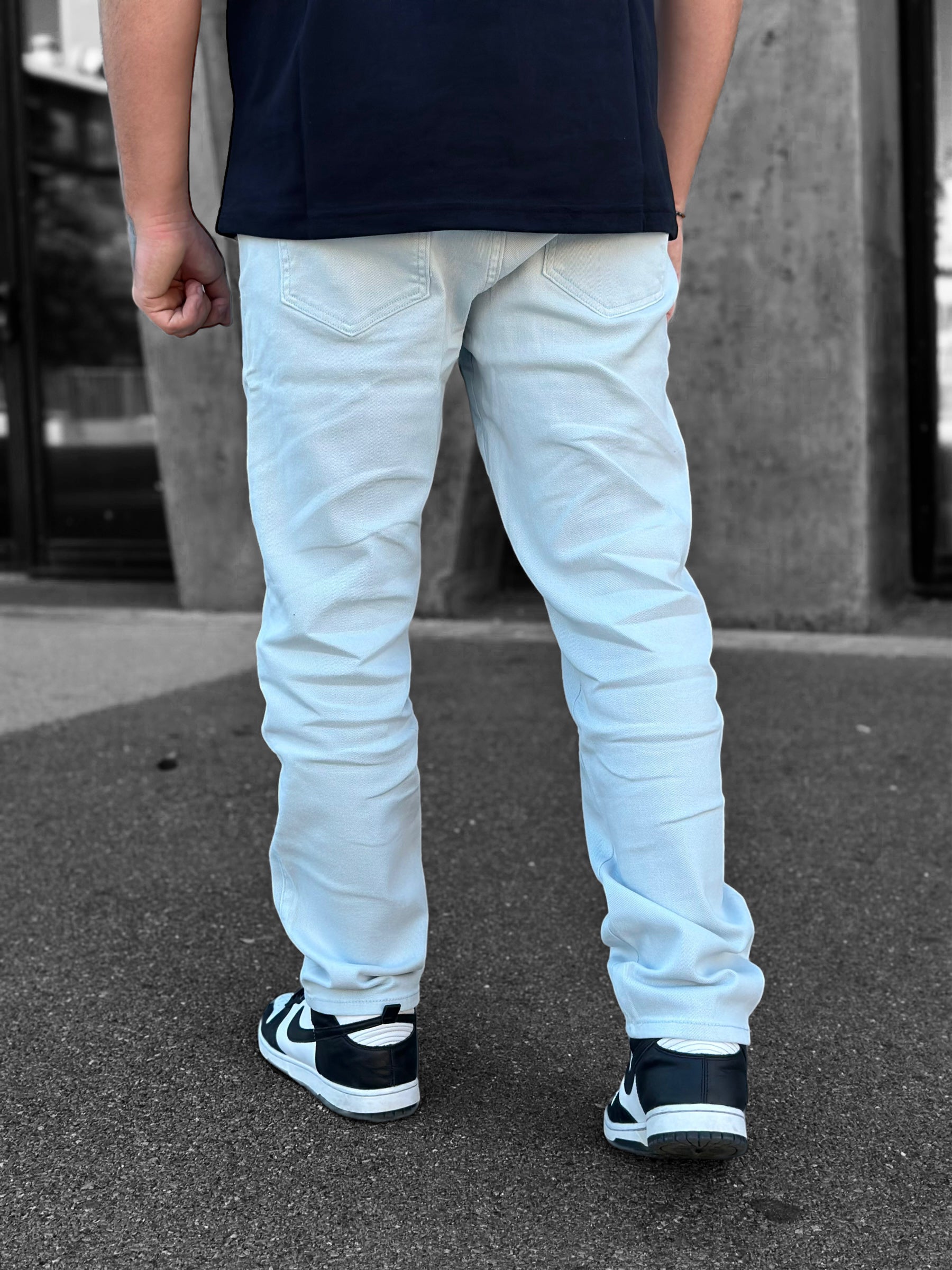 Frilivin - Jean ample bleu ciel