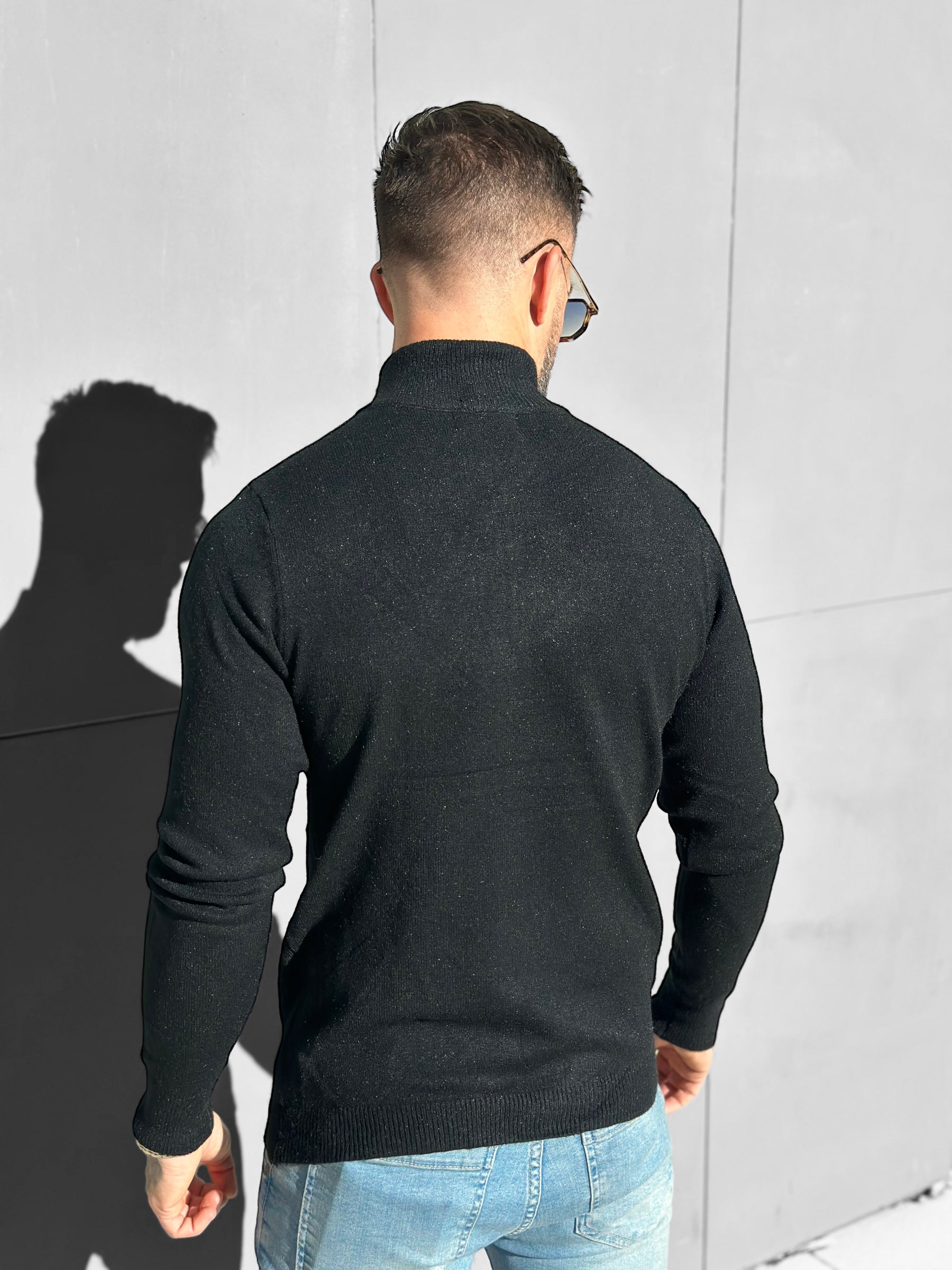 Black Zip Sweater