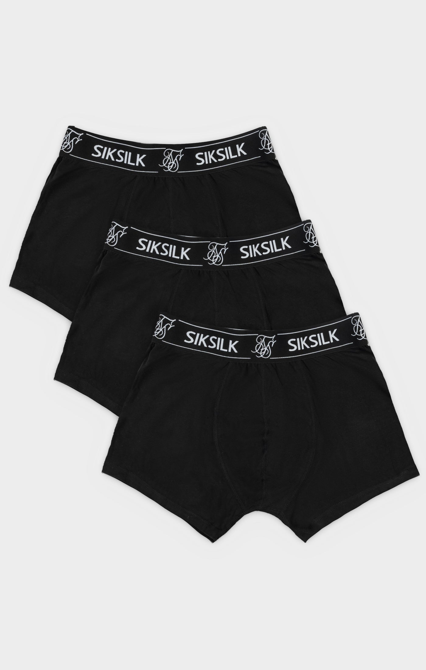 Siksilk - Black 3 Pack Boxer Short - Stayin