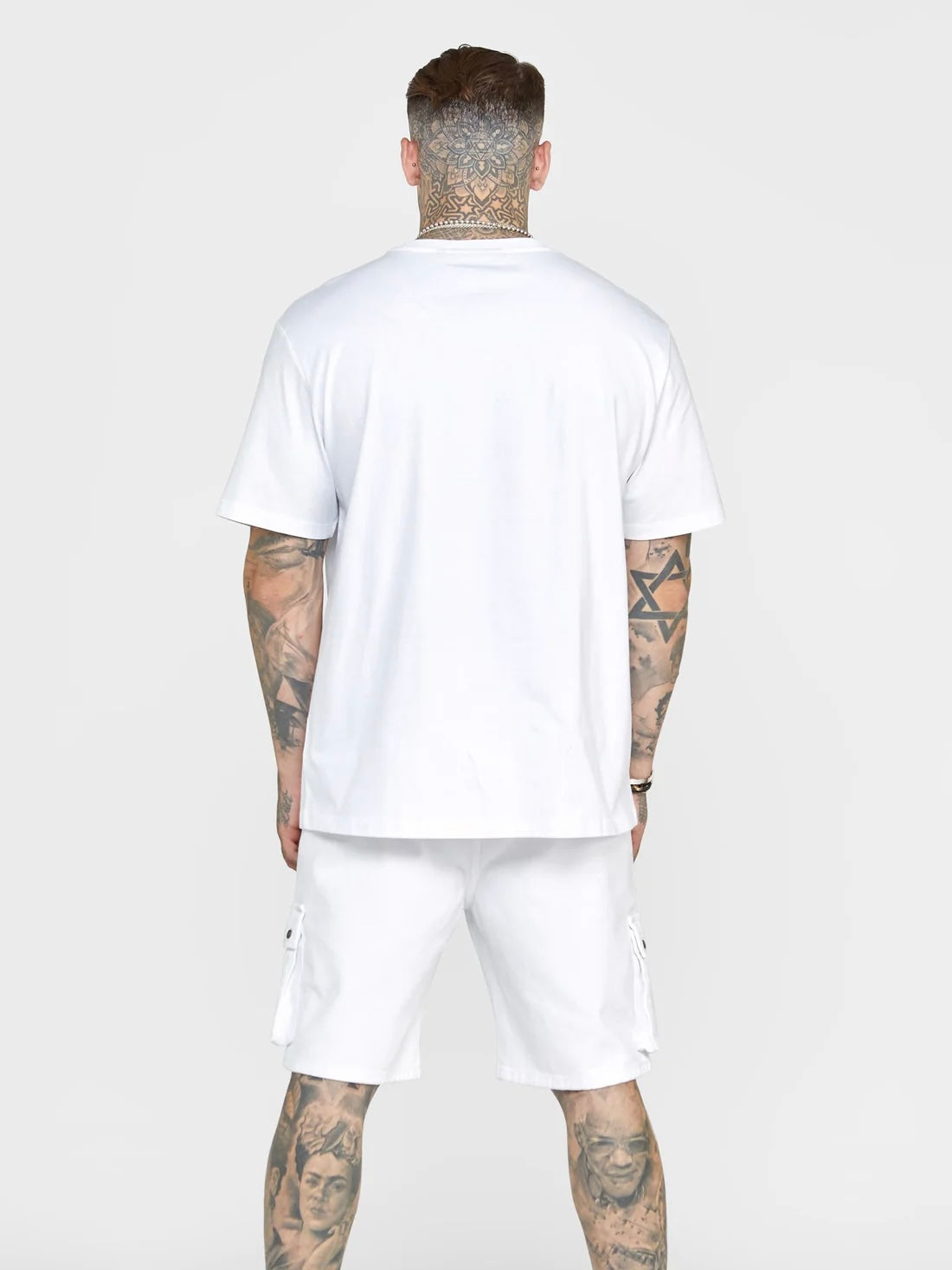Siksilk - T-shirt blanc écusson