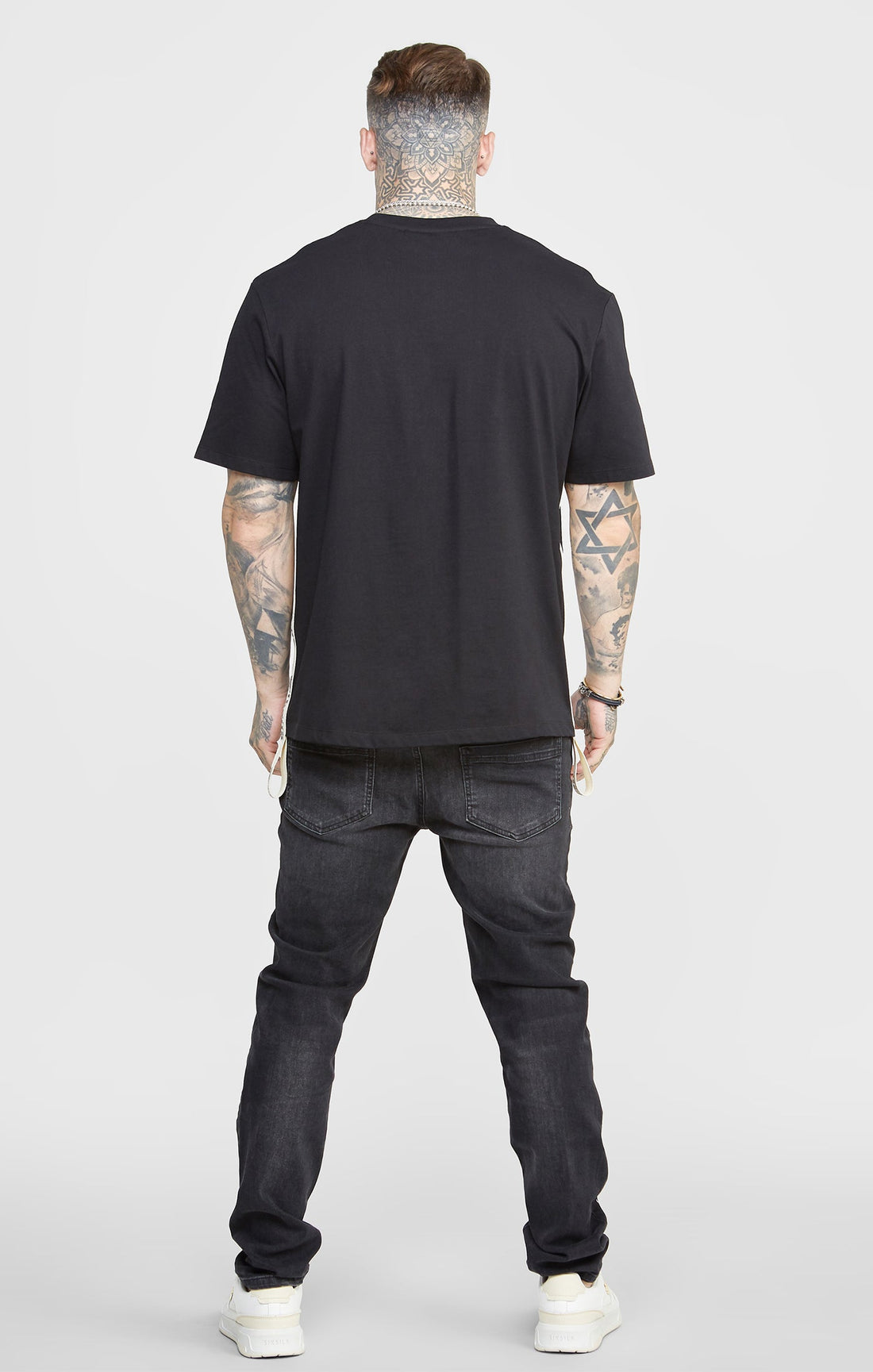 SikSilk - Washed Black Slim Fit Denims - Stayin