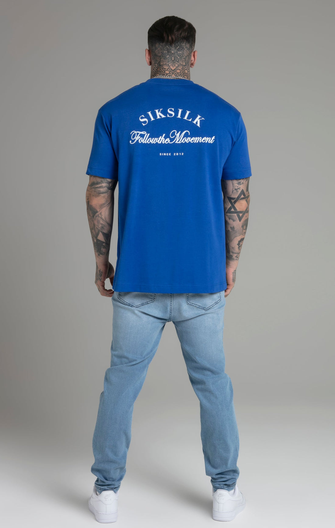 Siksilk - Graphic T-Shirt Blue