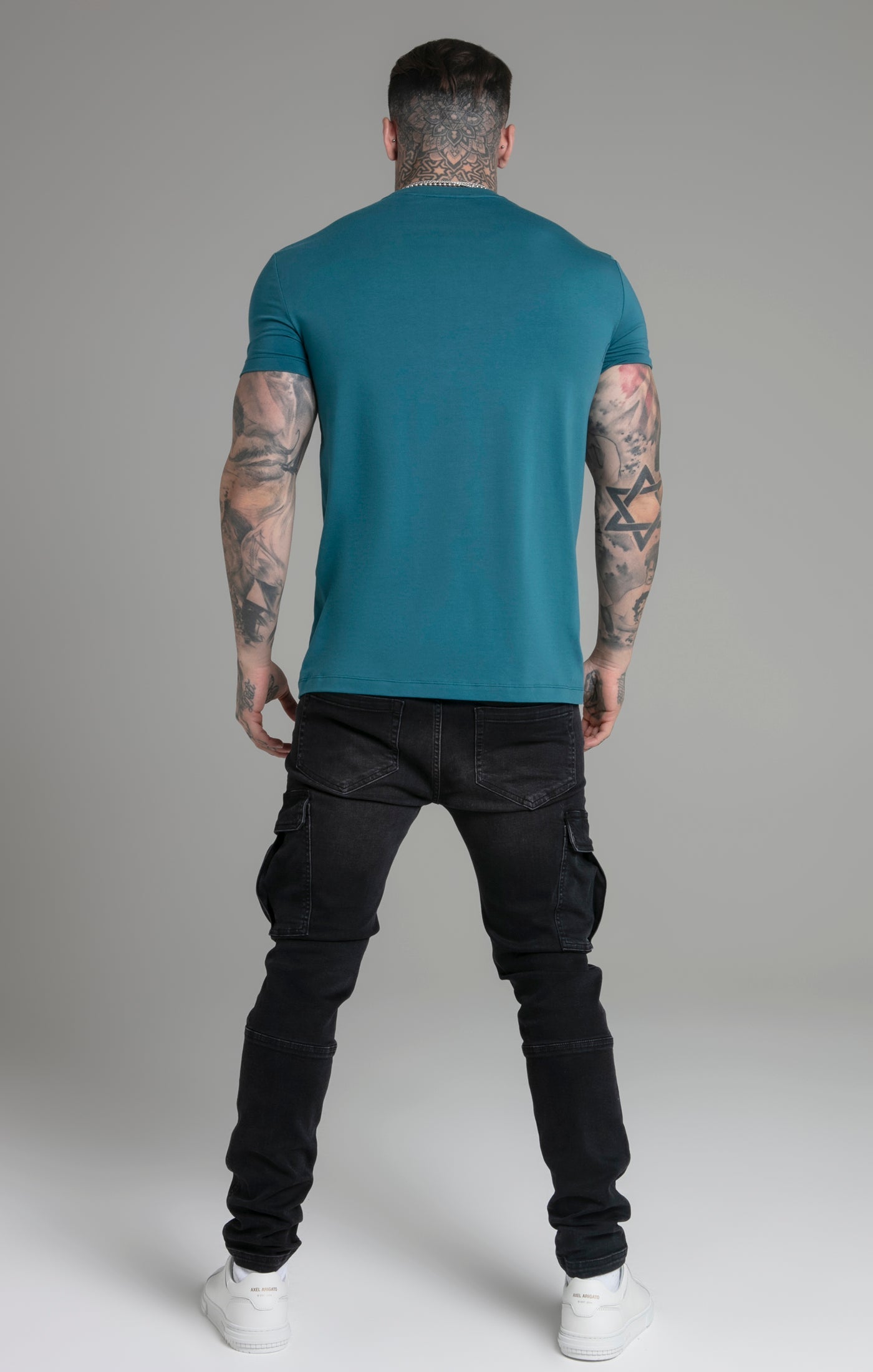 SikSilk - Muscle Fit T-Shirt Teal