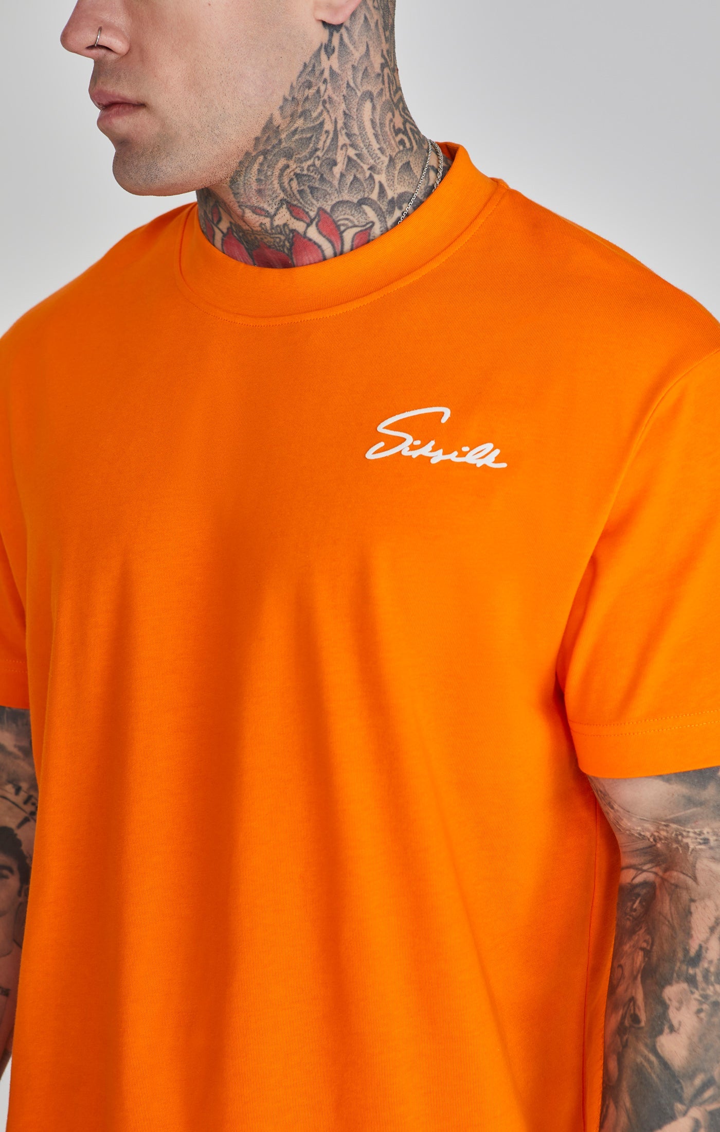 Siksilk - Script T-Shirt Orange