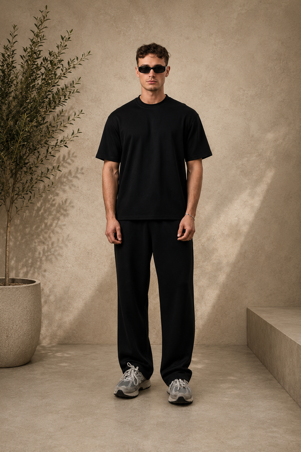 Ensemble T-shirt + pant Néoprène noir