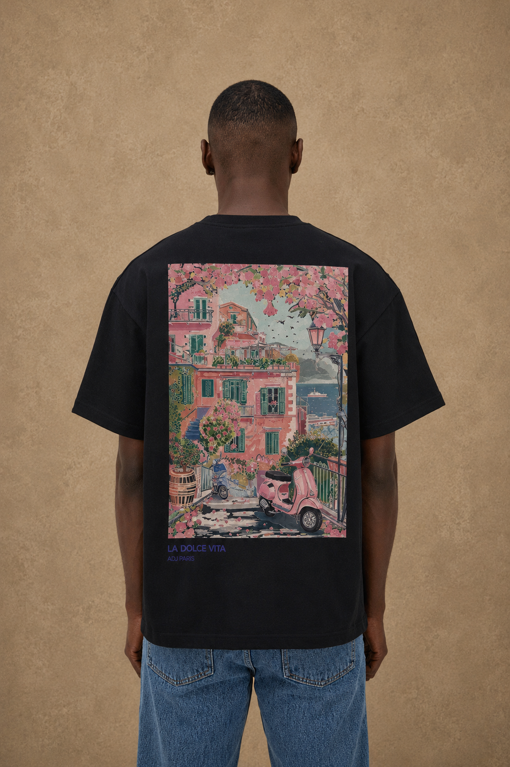T-shirt Dolce Vita noir