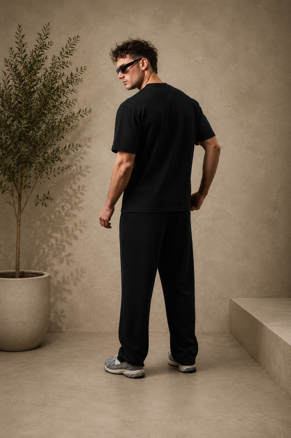 Ensemble T-shirt + pant Néoprène noir