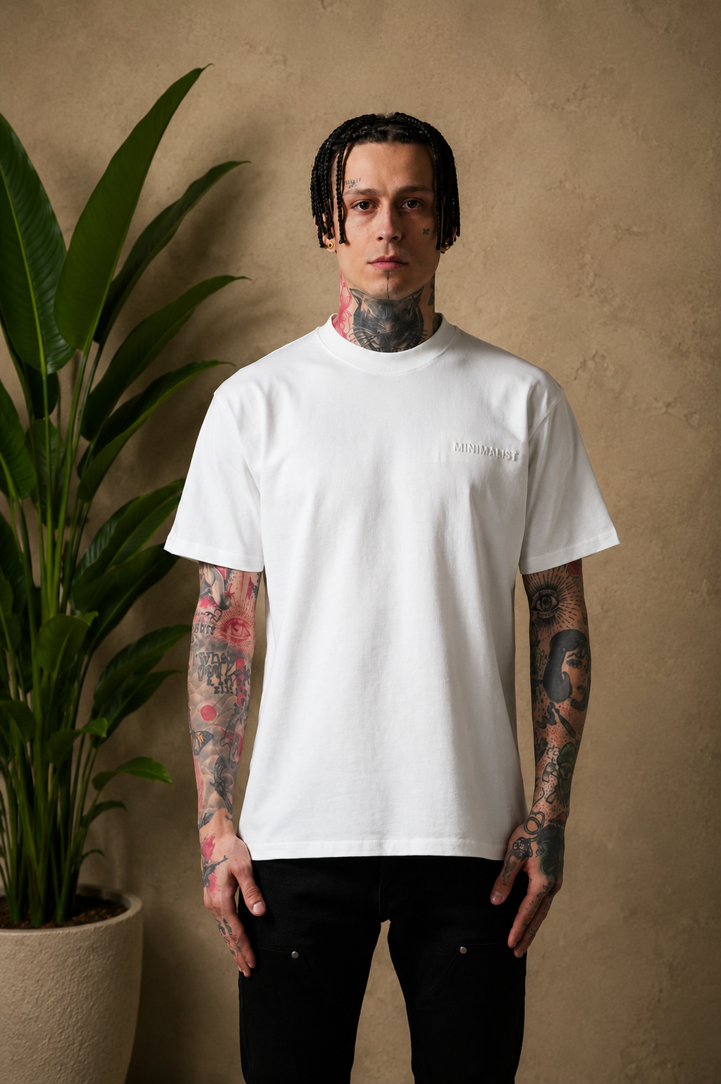 T-Shirt Minimaliste blanc