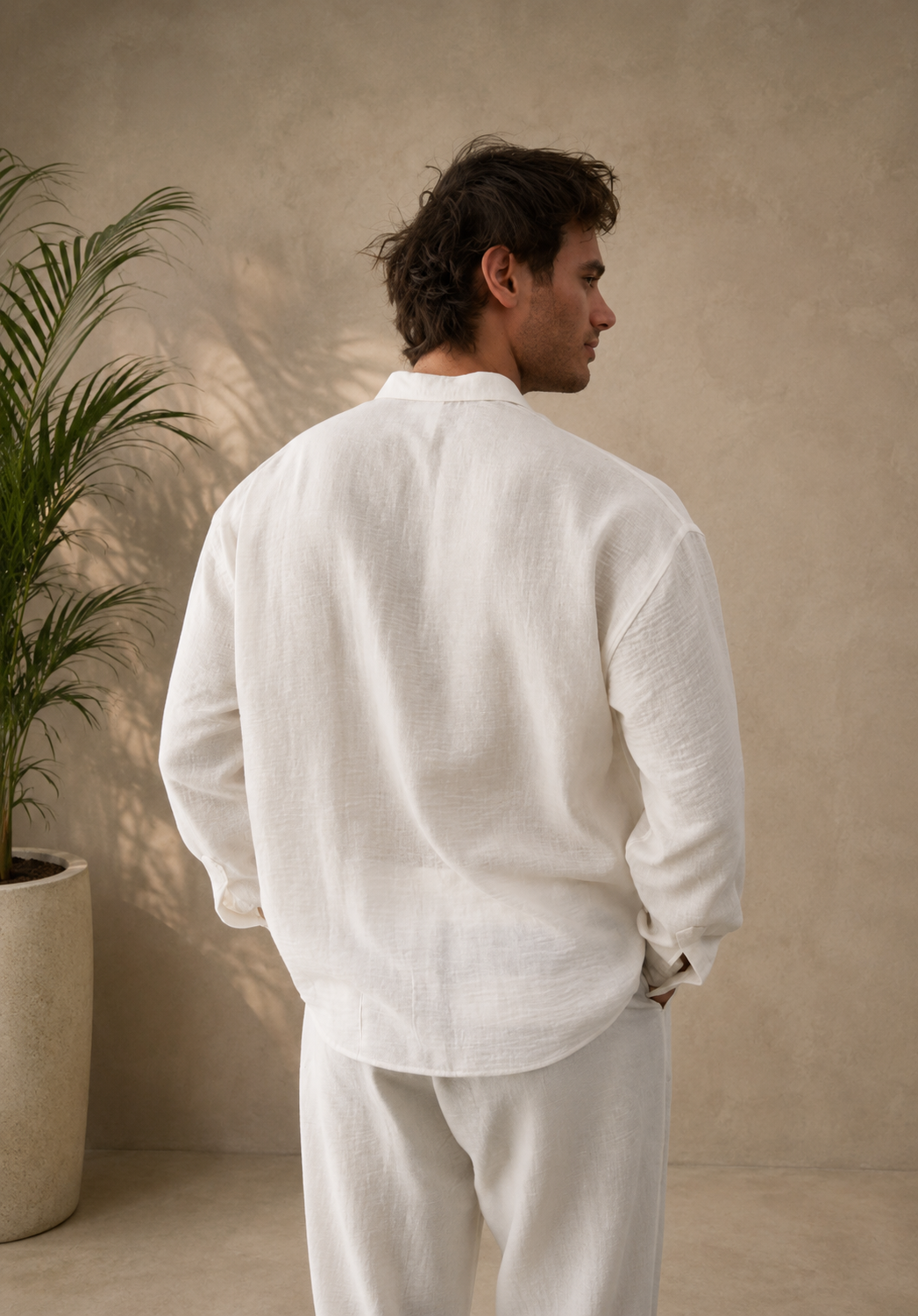 Chemise manches longues blanche
