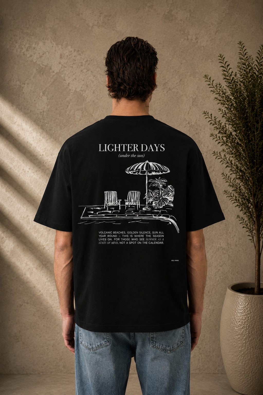 T-Shirt Lighter Days noir
