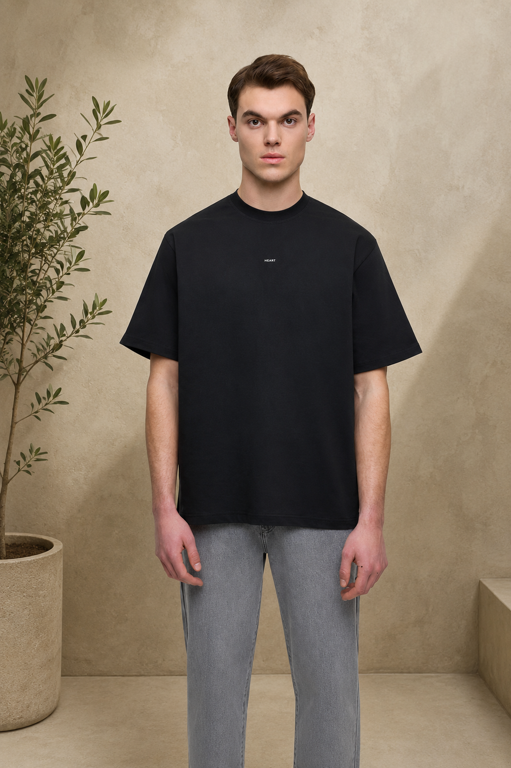 T-shirt Hearts noir