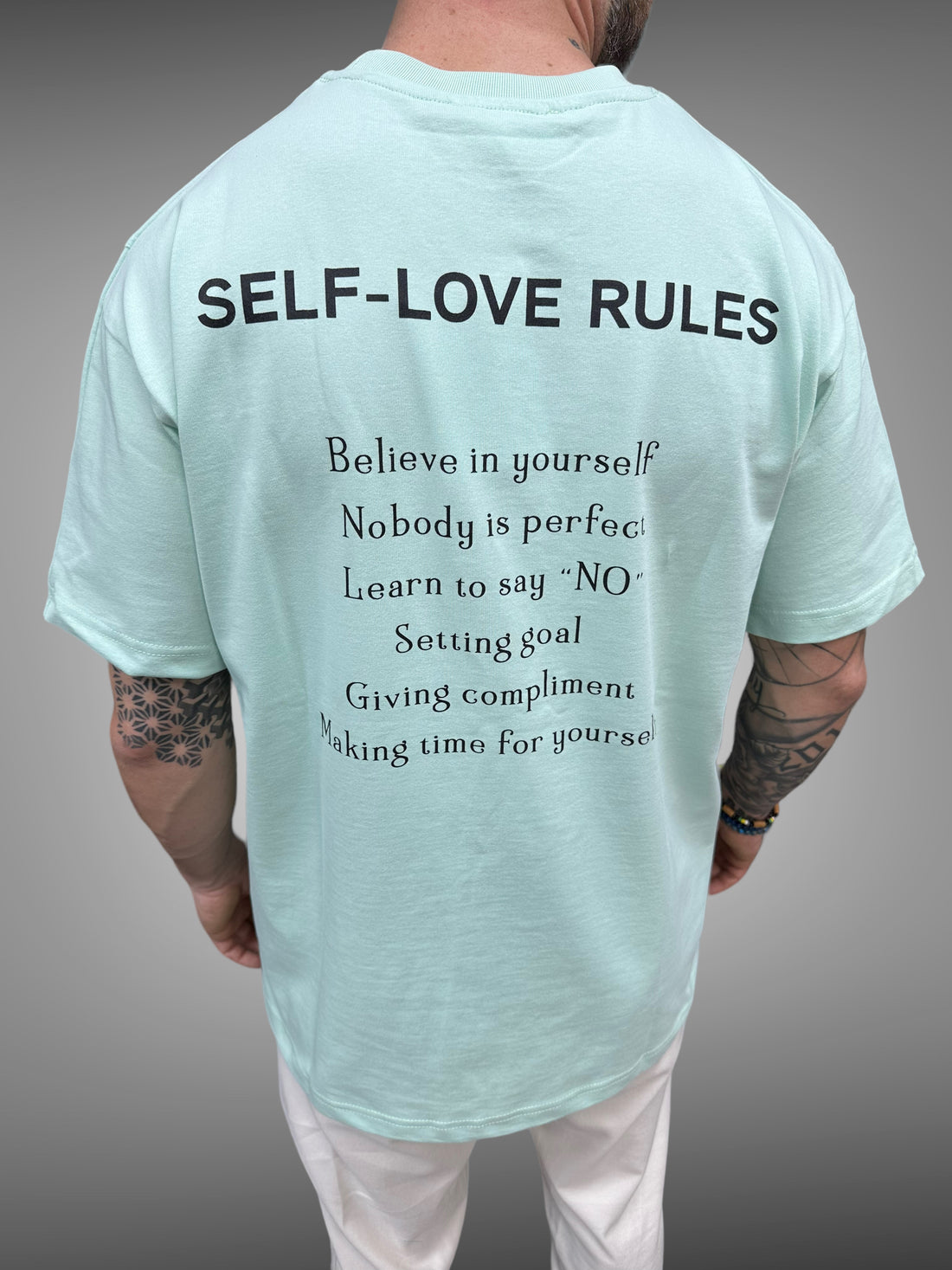 ADJ - T-shirt mint self rules - Stayin