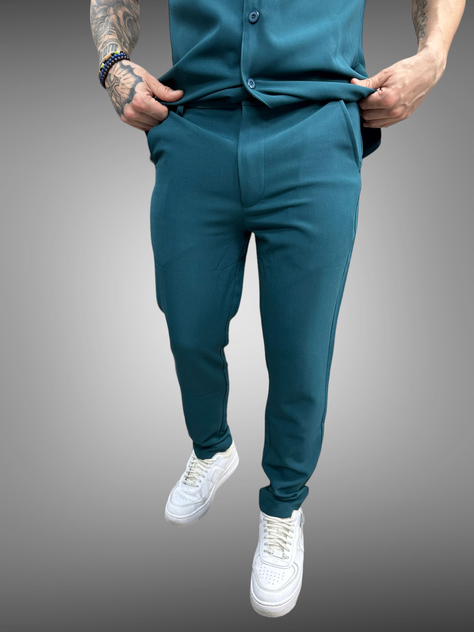 Frilivin - Pantalon Cosy vert #1576-2 - Stayin